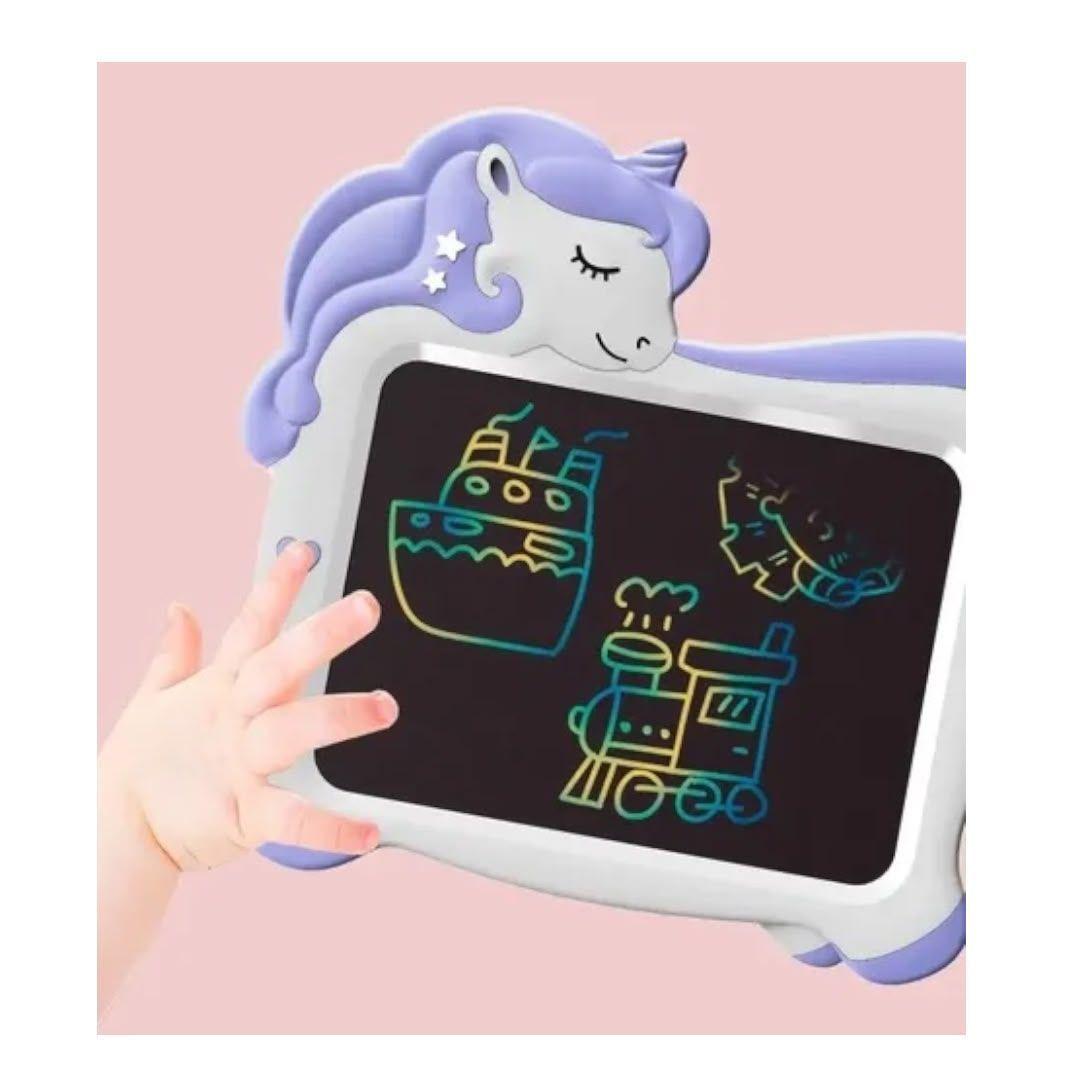 Pizarra LCD de Escritura Infantil Unicornio con Lapiz-5