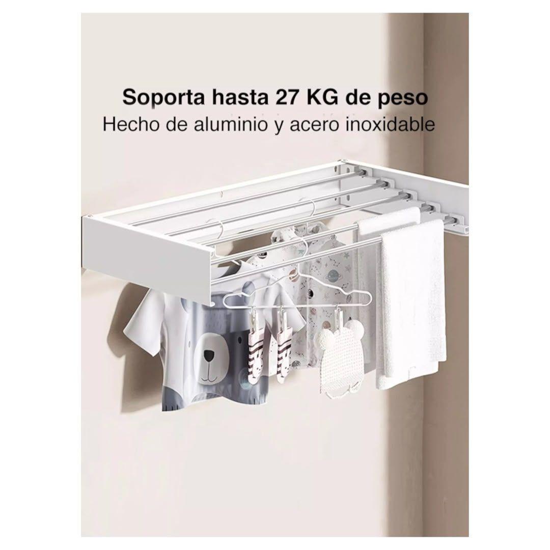Tendedero de Ropa Plegable de Pared Colgador De 80 cm-3