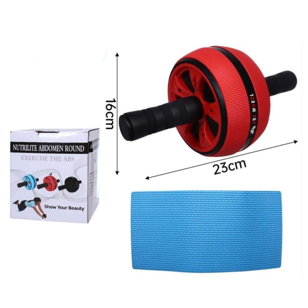 Rueda de Ejercicio Abdominal Doble Rodillo Fitness-1
