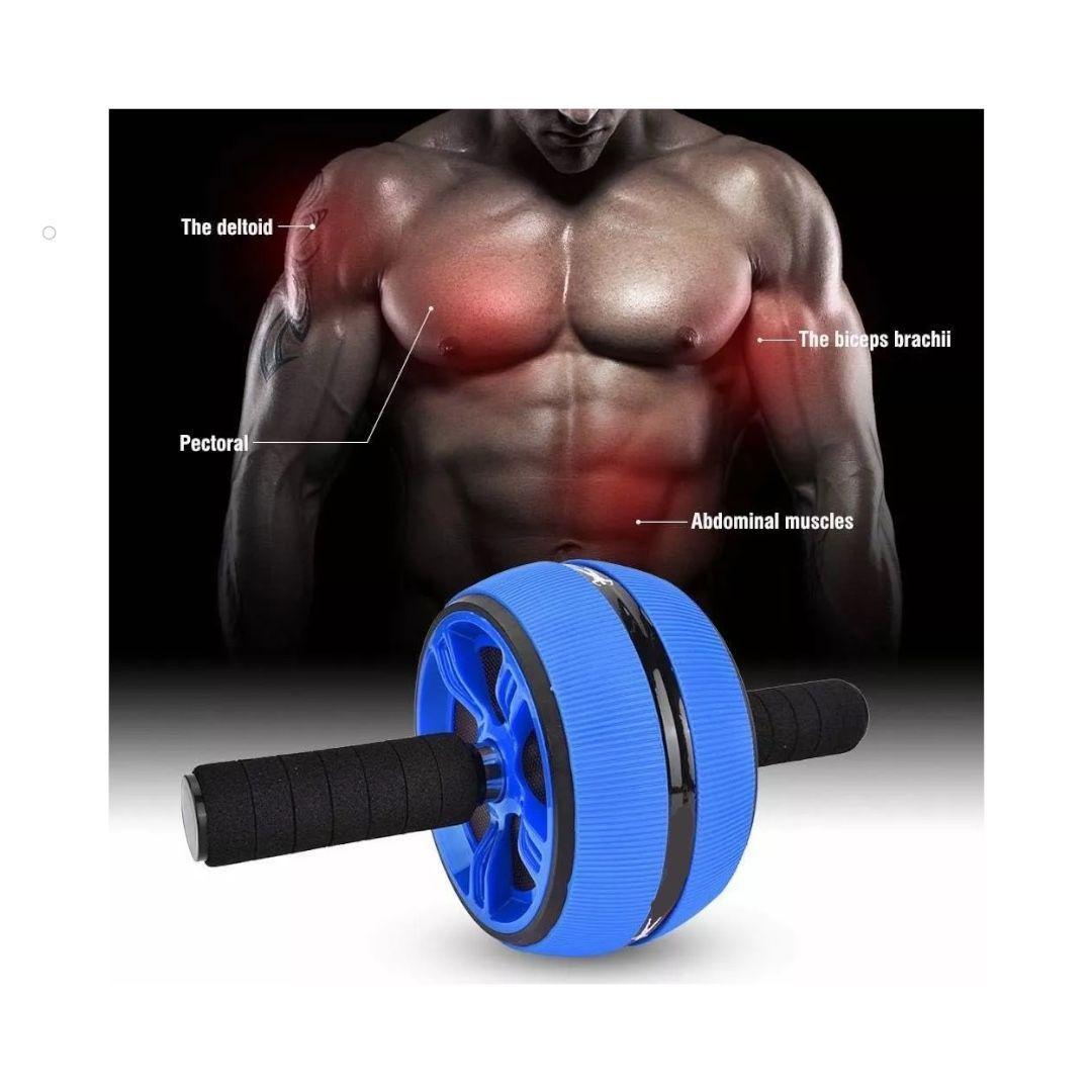 Rueda de Ejercicio Abdominal Doble Rodillo Fitness-4