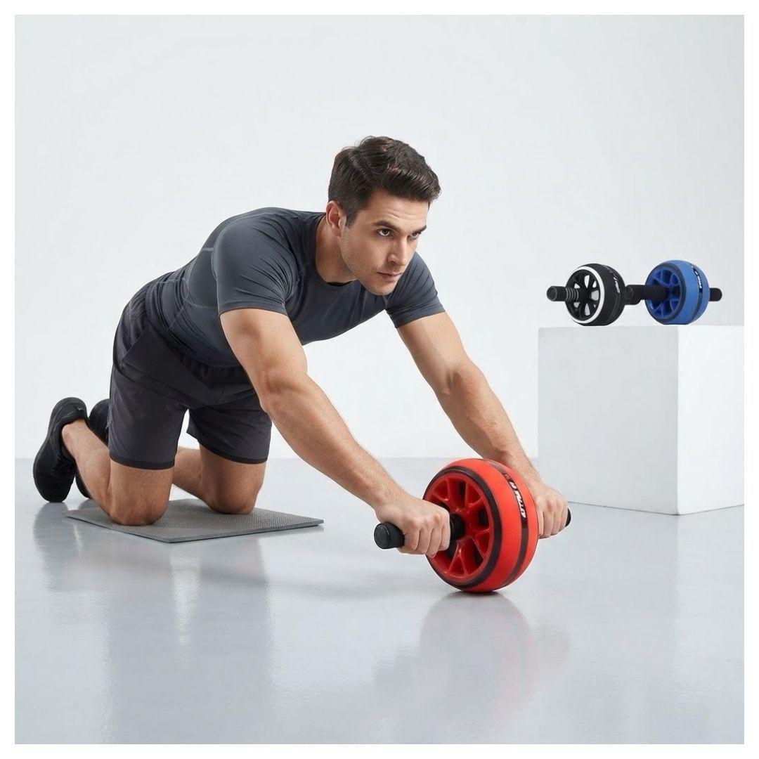 Rueda de Ejercicio Abdominal Doble Rodillo Fitness-6