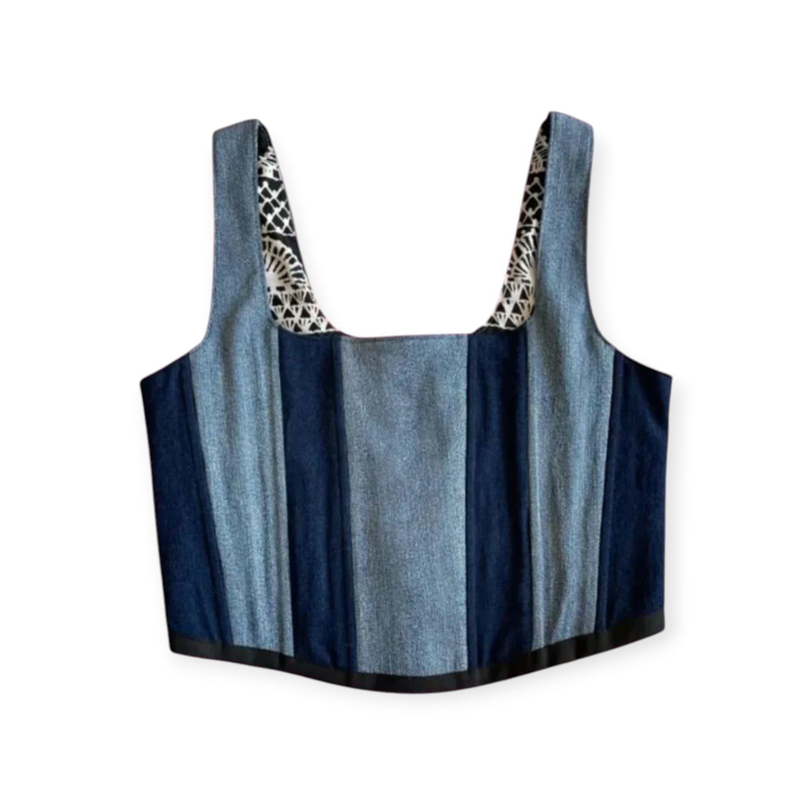 Corset denim duo-0