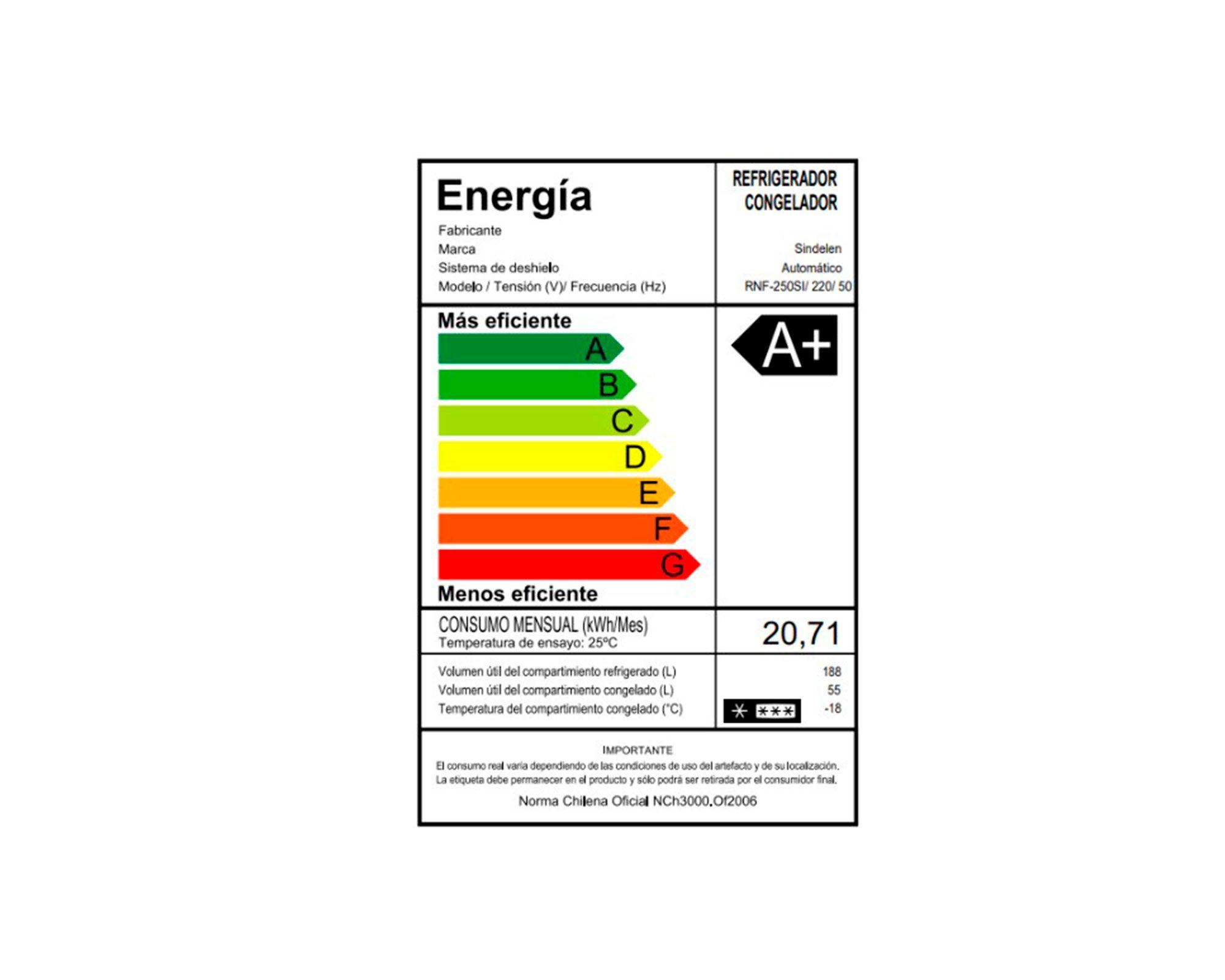 Refrigerador Top Mount no frost RNF-250SI 243 lt-6