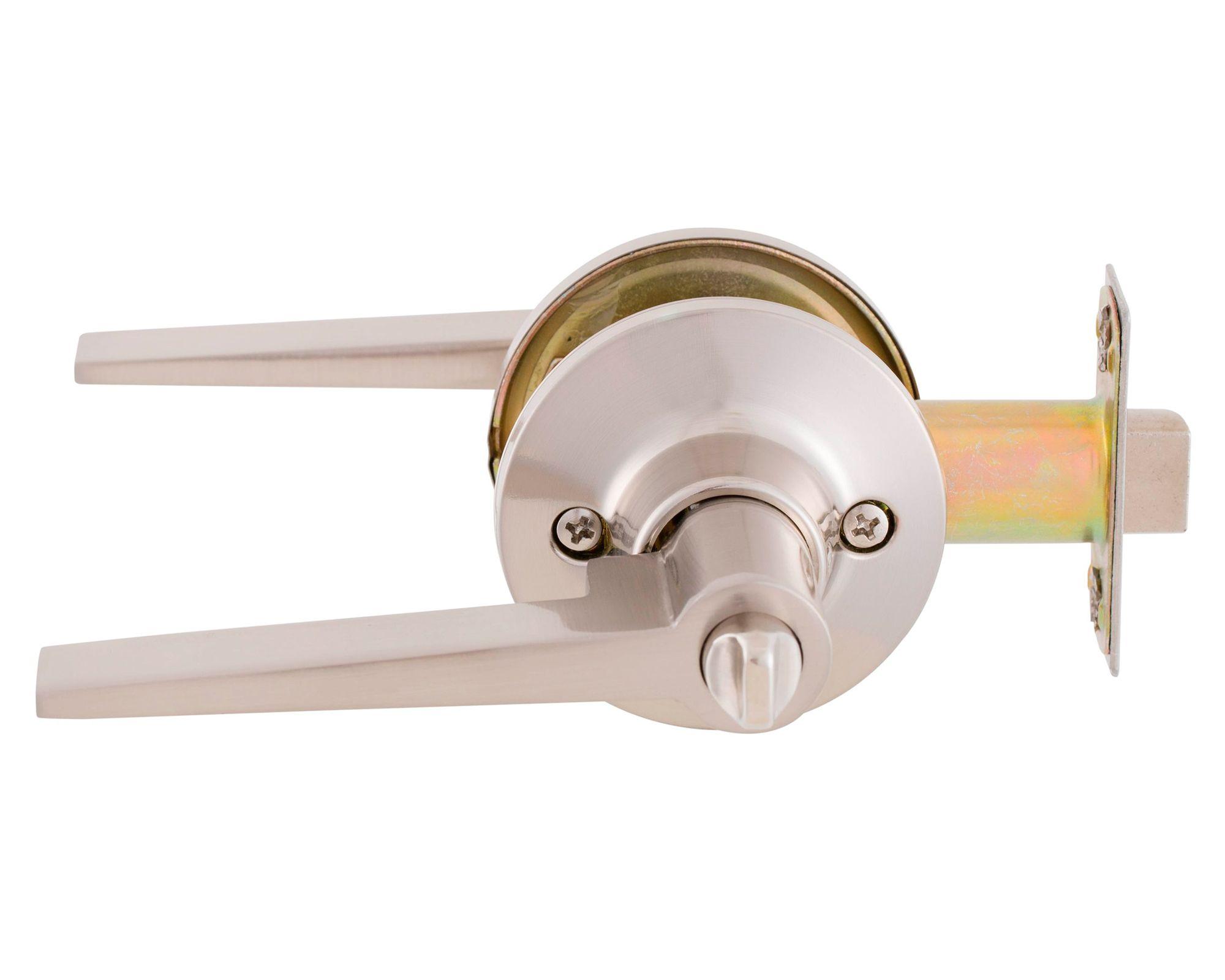 Cerradura tubular con manilla baño Milano FX níquel satinado-2