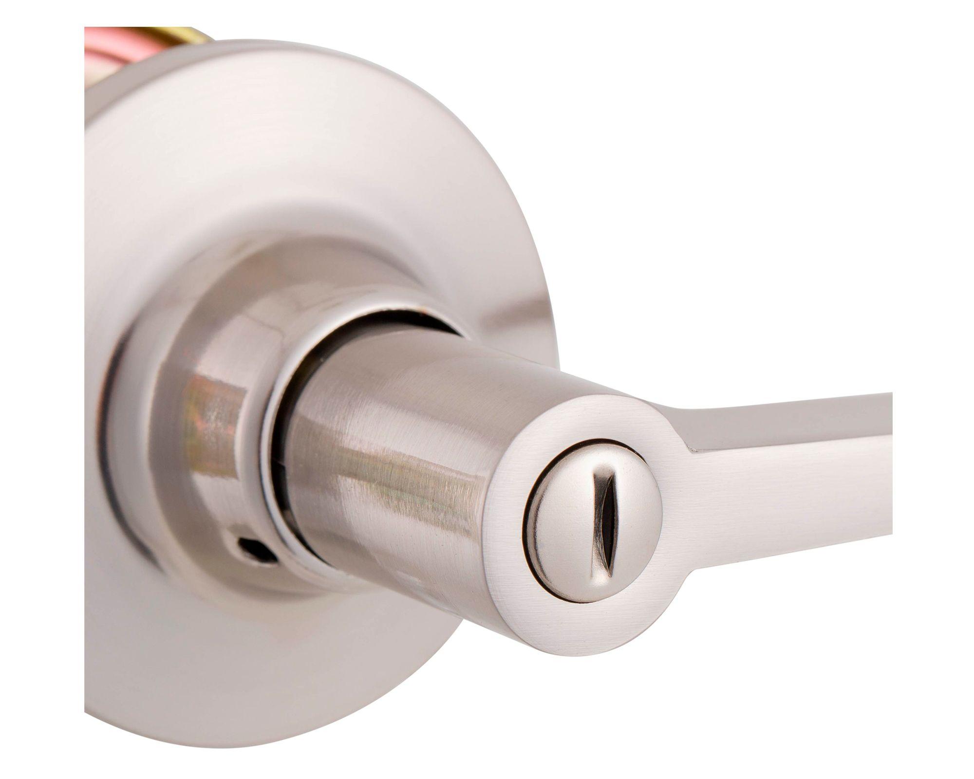 Cerradura tubular con manilla baño Milano FX níquel satinado-3