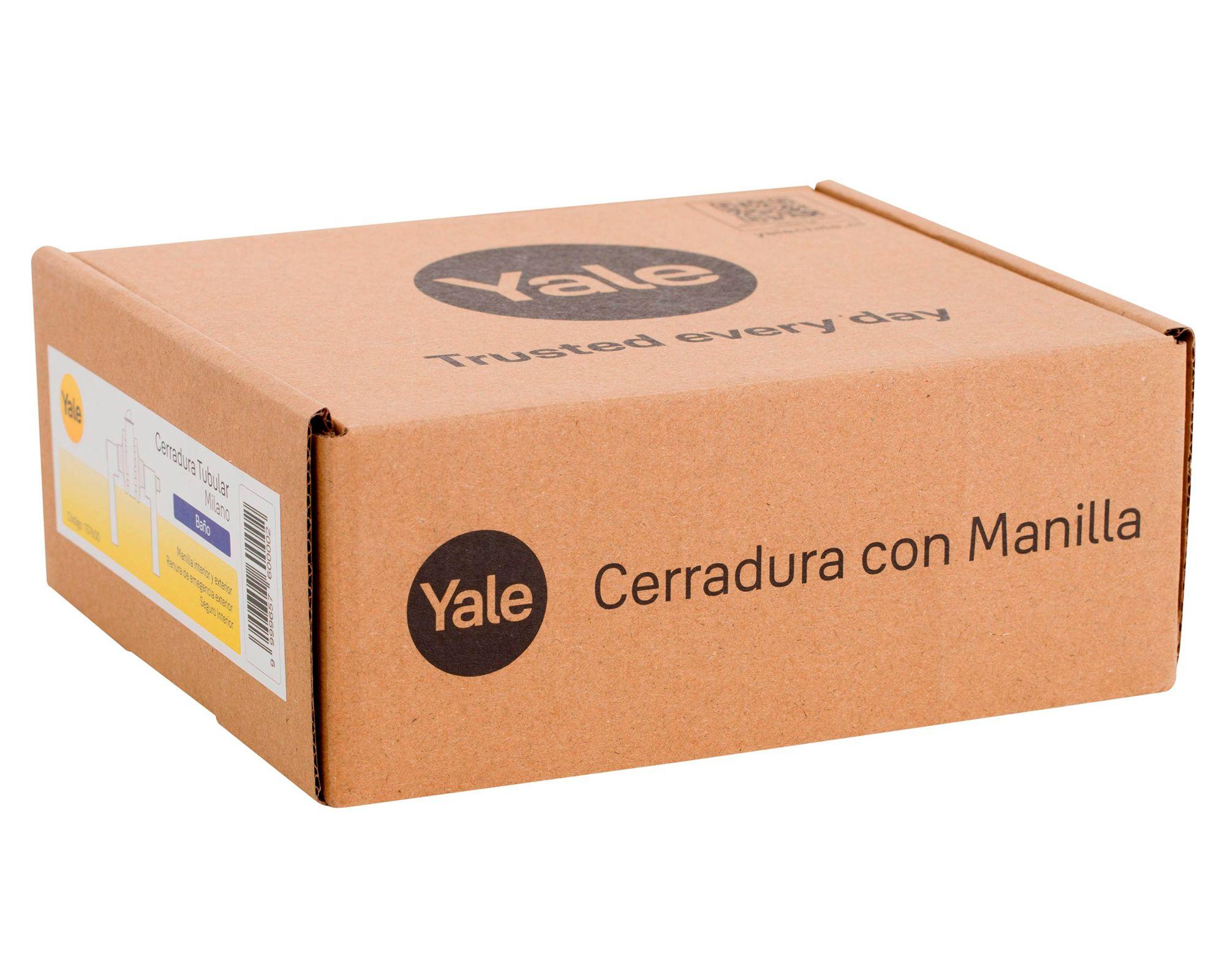 Cerradura tubular con manilla baño Milano FX níquel satinado-5