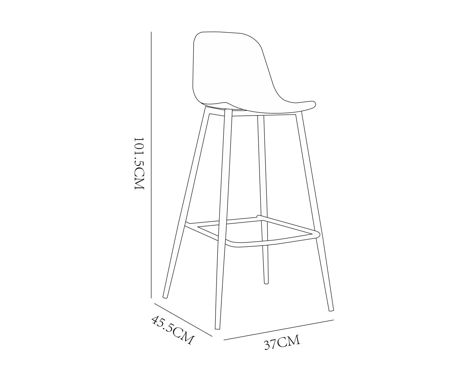 Silla bar celeste grisáceo M+Design-3