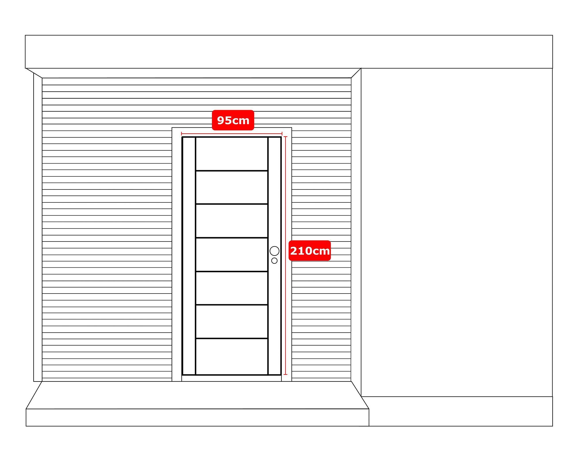 Puerta 95x210 cm Martina radiata radiata natural-2