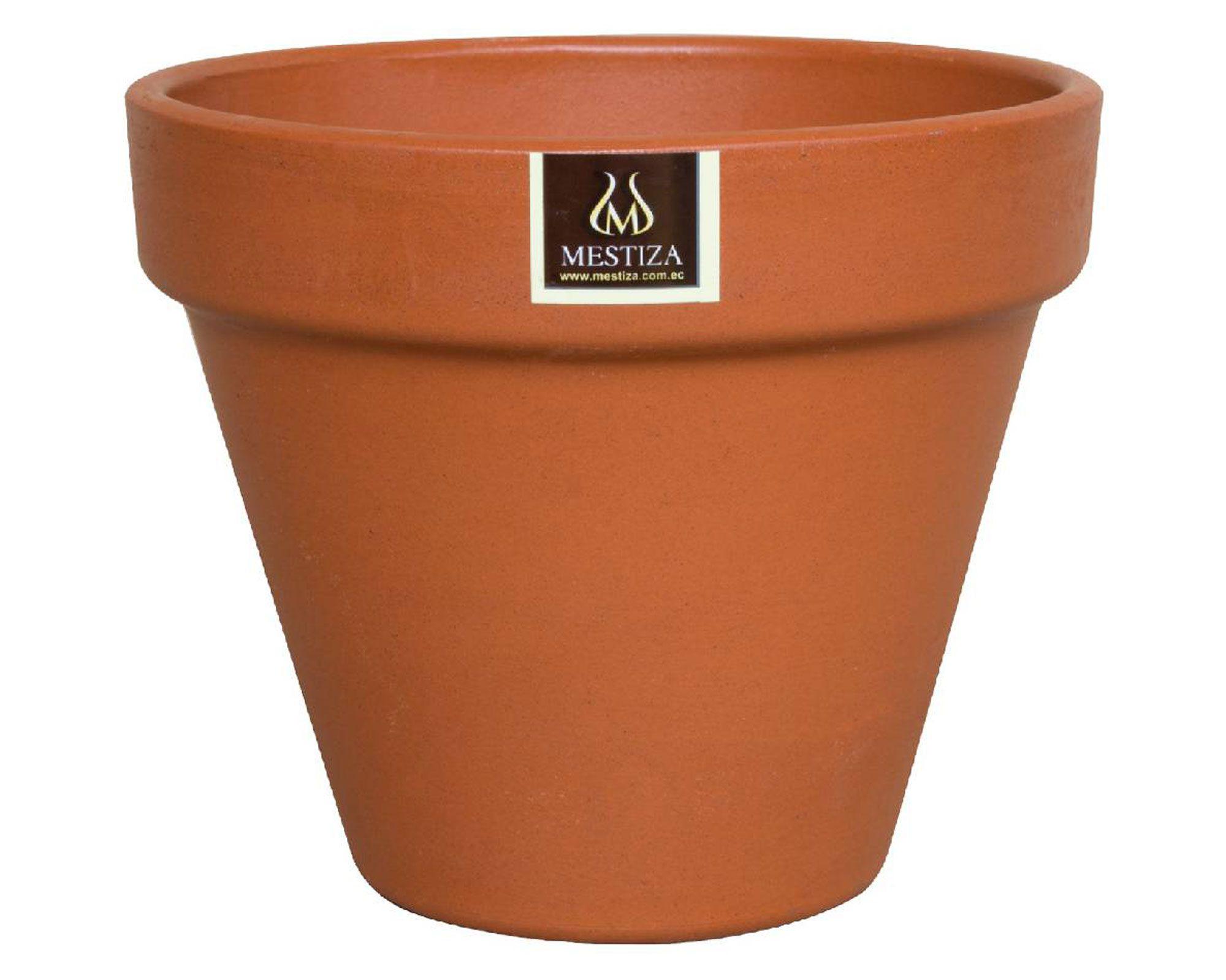 Macetero 15 cm Kony terracota Mestiza-0