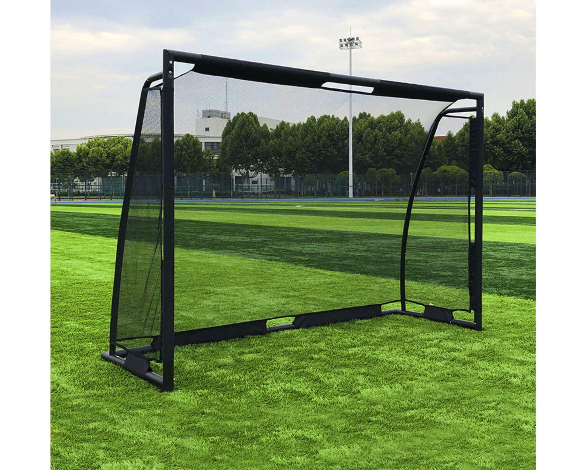 Arco fútbol acero galvanizado negro-2
