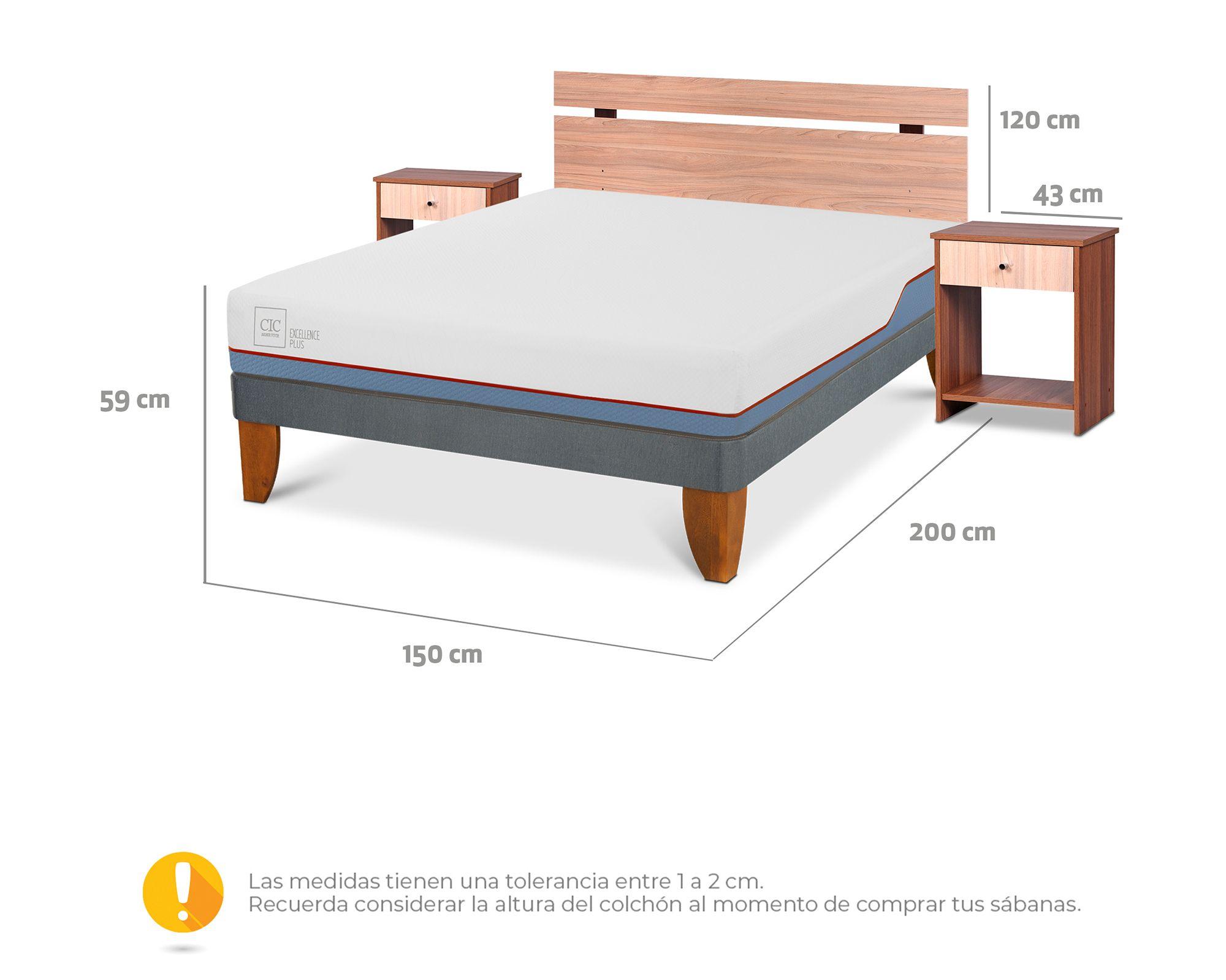 Cama europea 2 plazas Excellence plus + set Olmo Cic-5