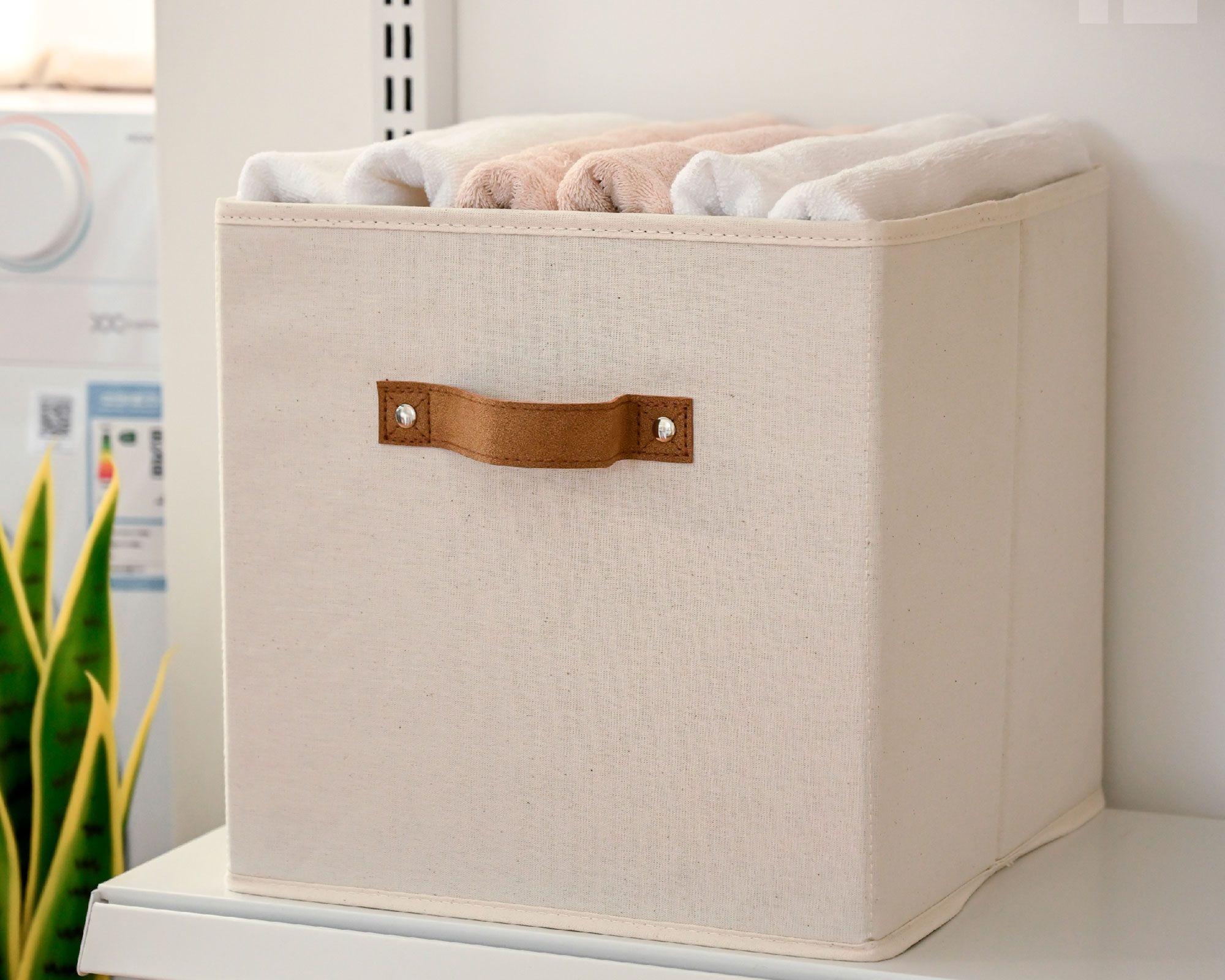 Cubo plegable con asa 29x29x29 cm-4