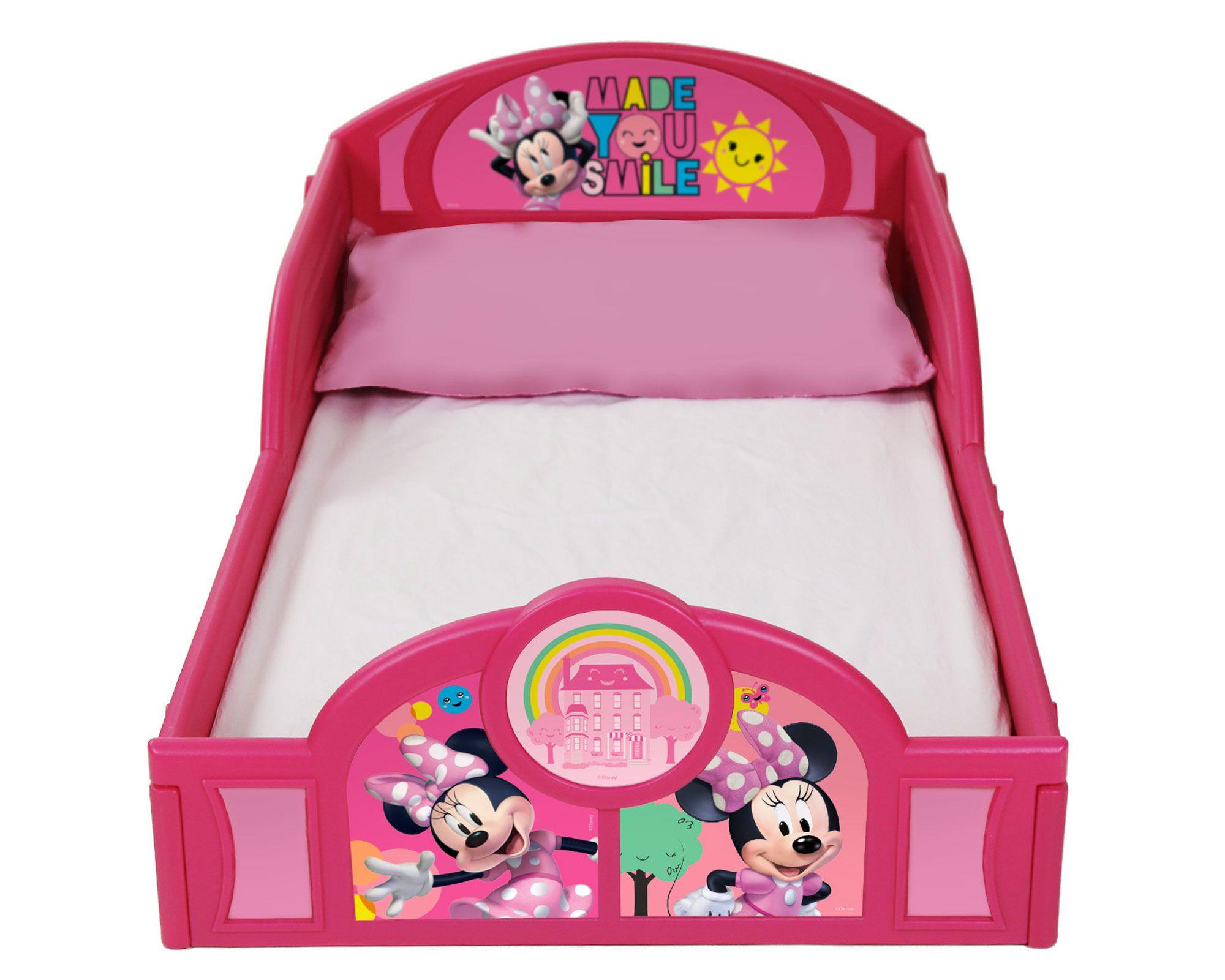 Cama de transición a piso niña Minnie-0