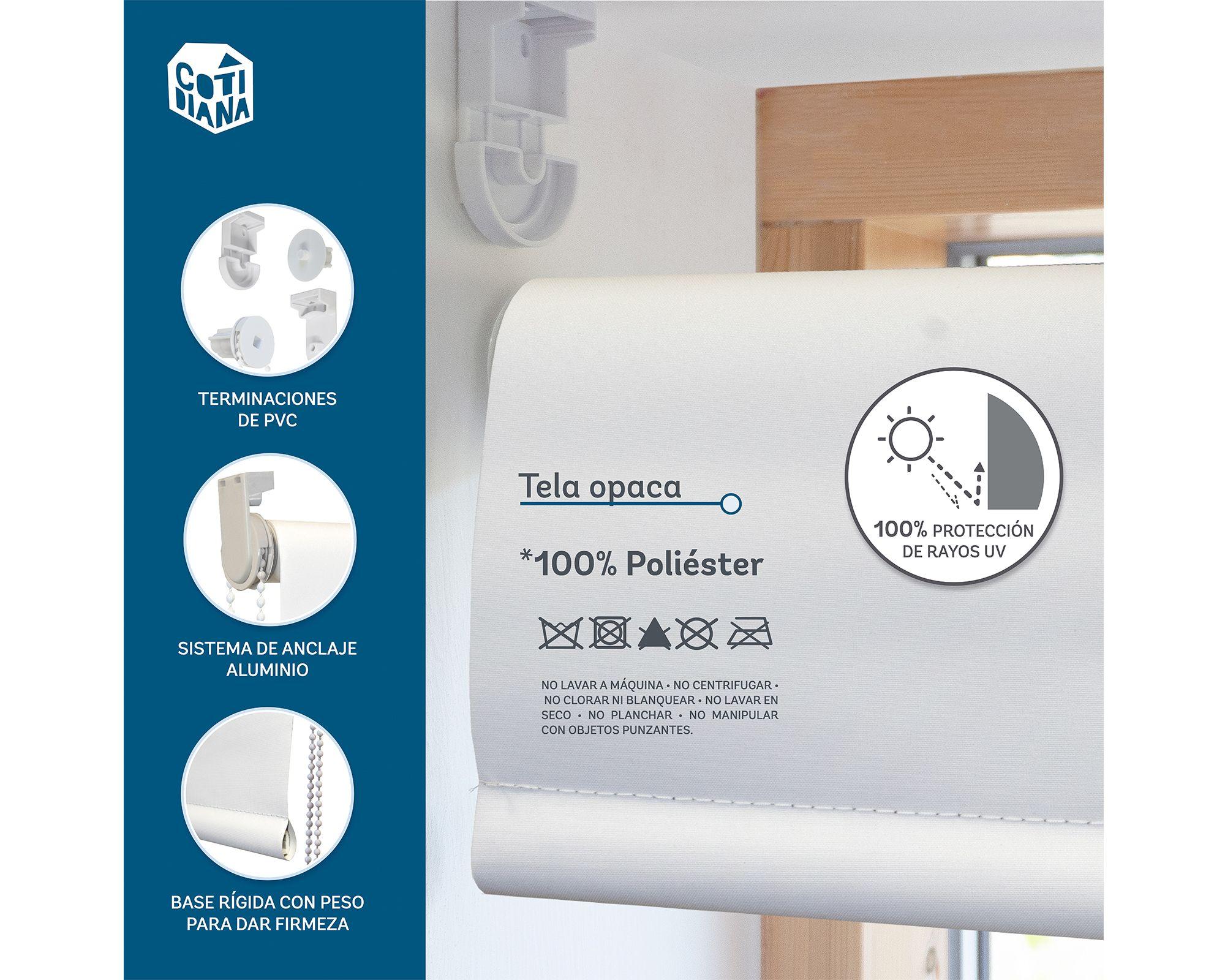Cortina roller 160x250 cm Sunscreen gris oscuro Cotidiana-9