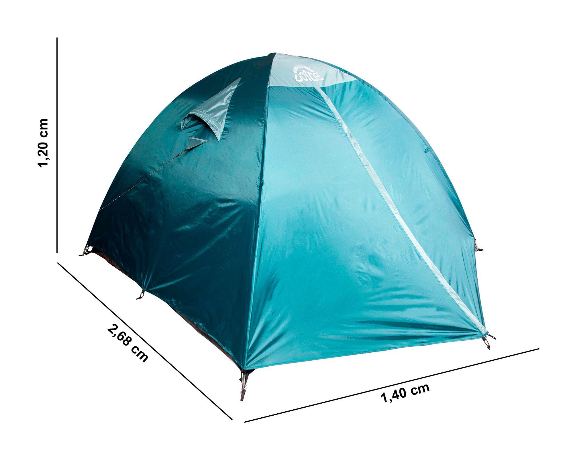 Carpa fox 2 personas waterproof verde-3