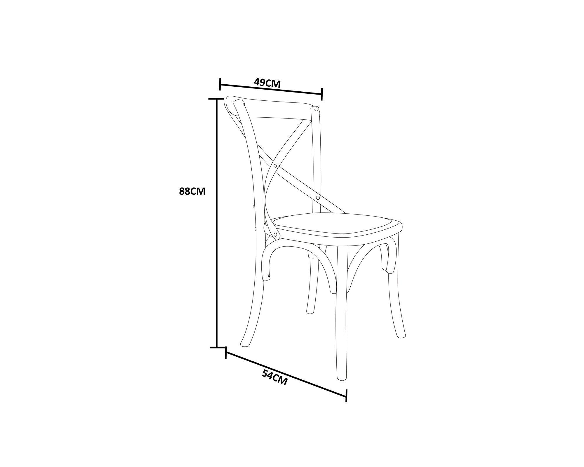 Silla Rustic 2.0 café 88x49x54 cm-4
