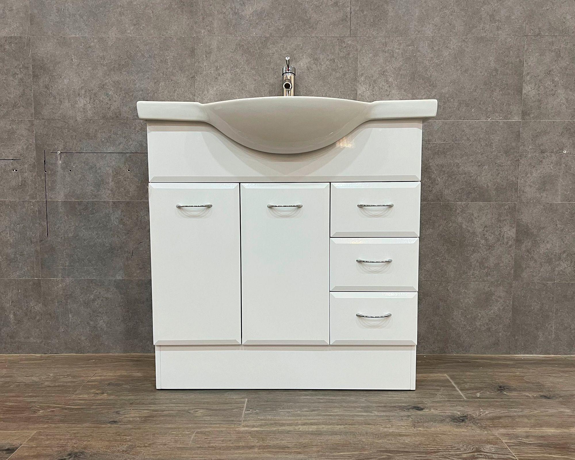 Mueble vanitorio 88 cm New blanco Cotidiana-1