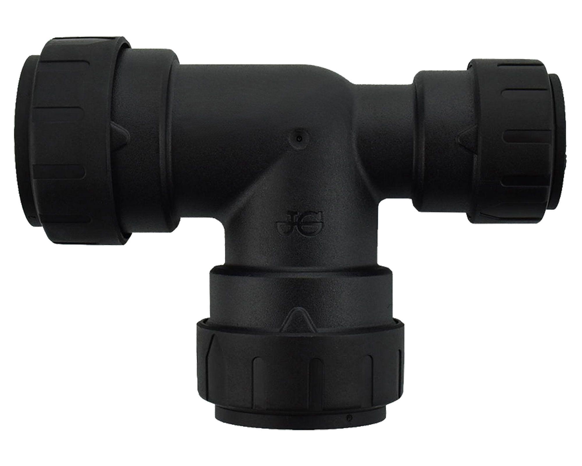 Adaptador Tee 3/4 x 1/2 x 1/2'' conexión rápida-0