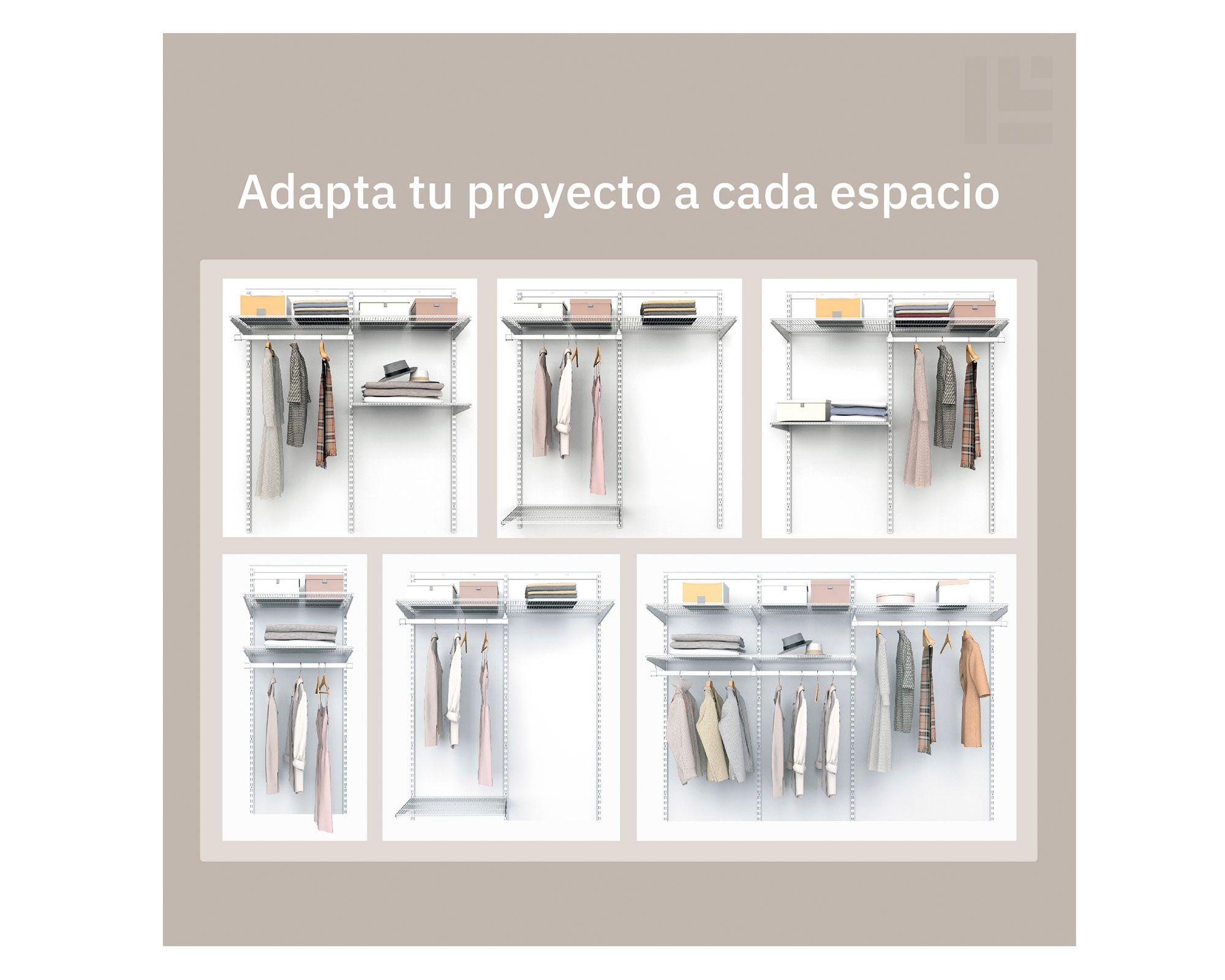 Kit sistema modular Triple blanco-6