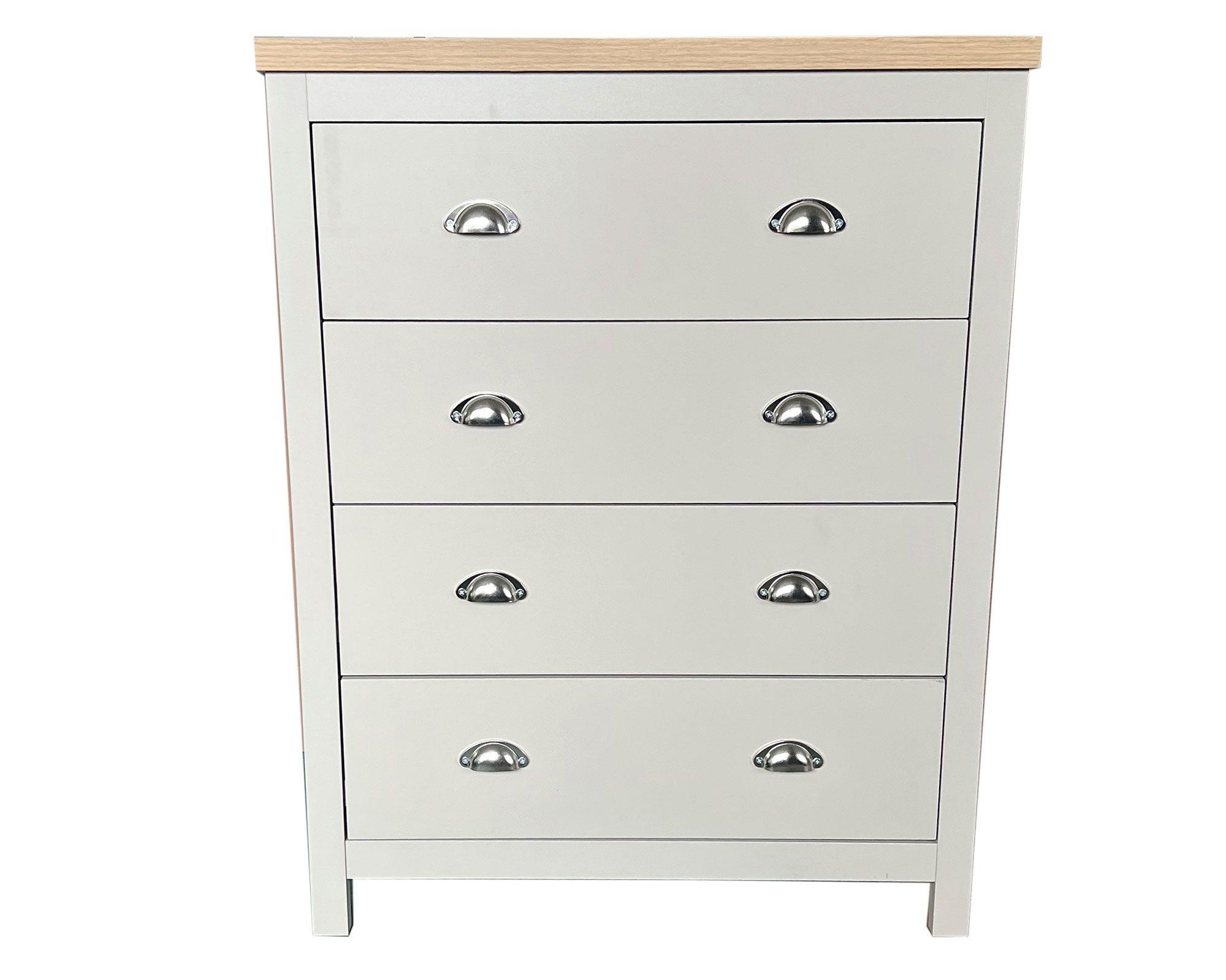 Cómoda Gray 101.6x79x38 cm 4 cajones-0