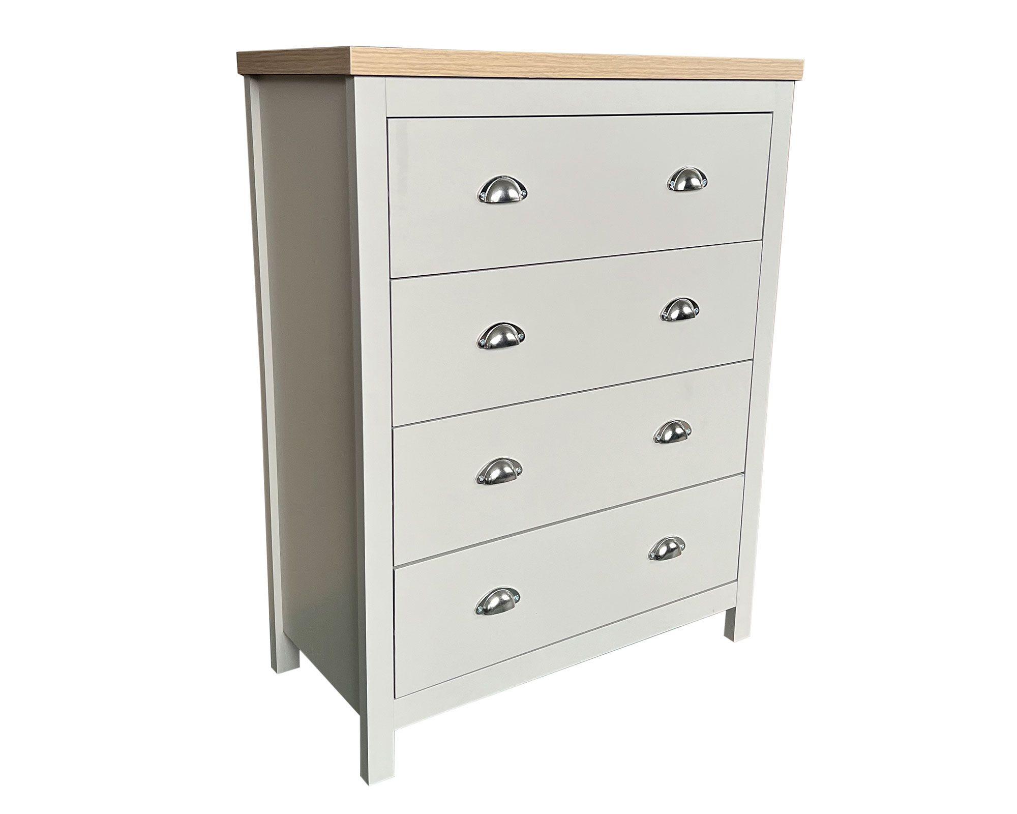 Cómoda Gray 101.6x79x38 cm 4 cajones-2