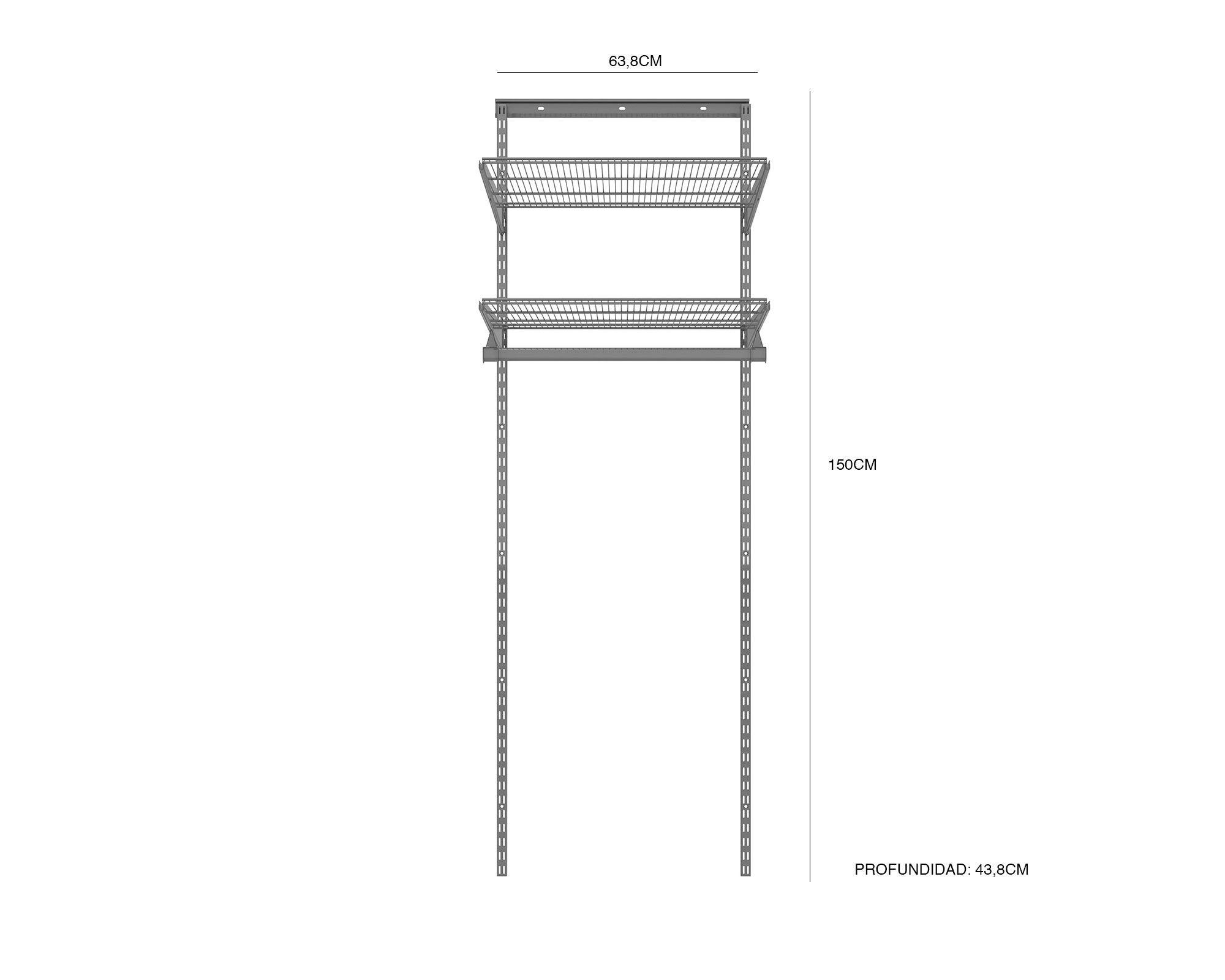 Kit sistema modular Simple grafito-2