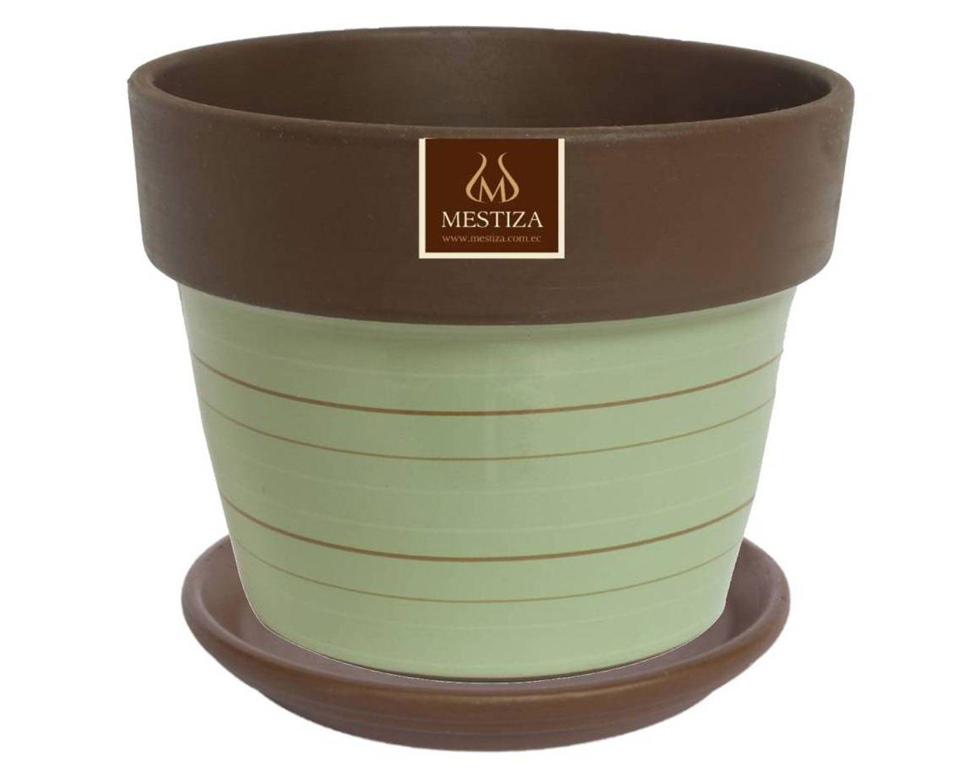 Plato decorativo 17 cm Morena Natural café Mestiza-1
