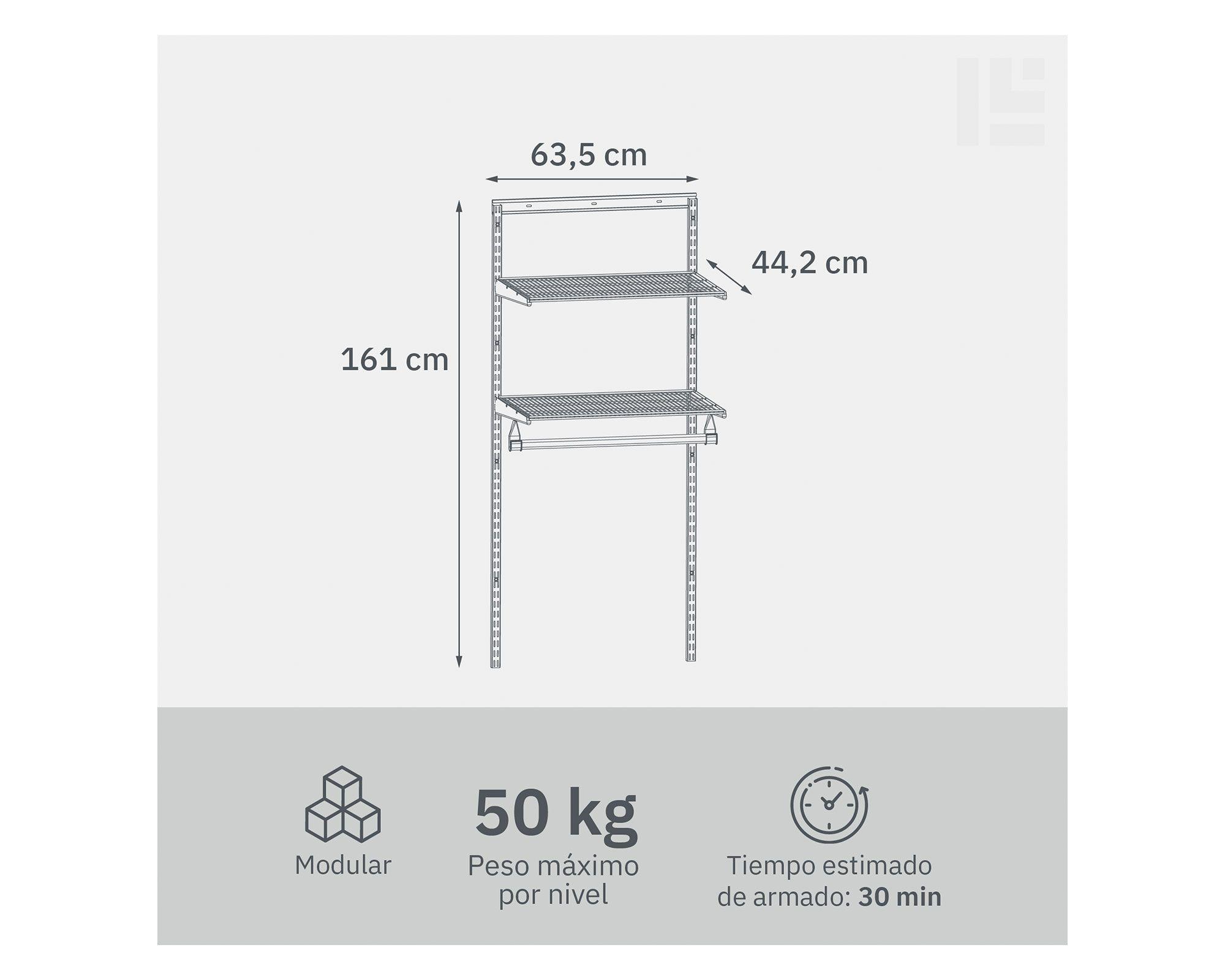 Kit sistema modular Simple blanco-2