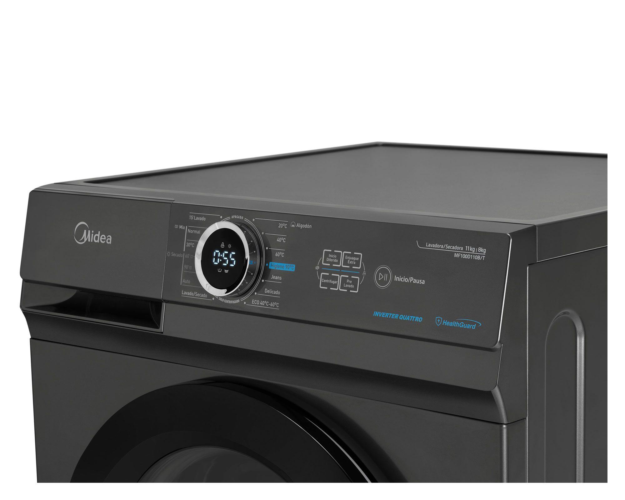 Lavadora secadora 11/8 kg MF100D110B/T Midea-3