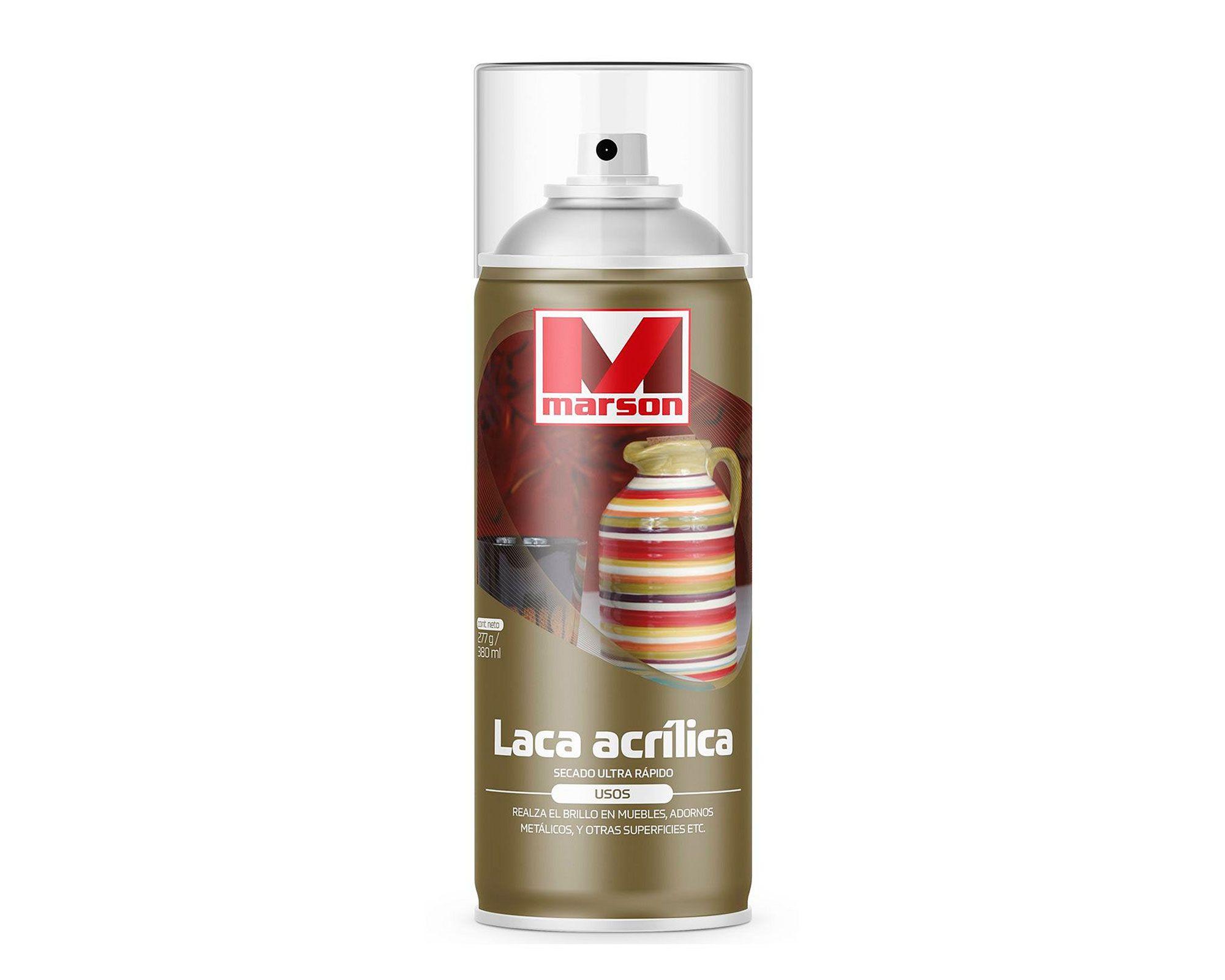 Laca acrílica spray transparente brillante/mate Marson-0