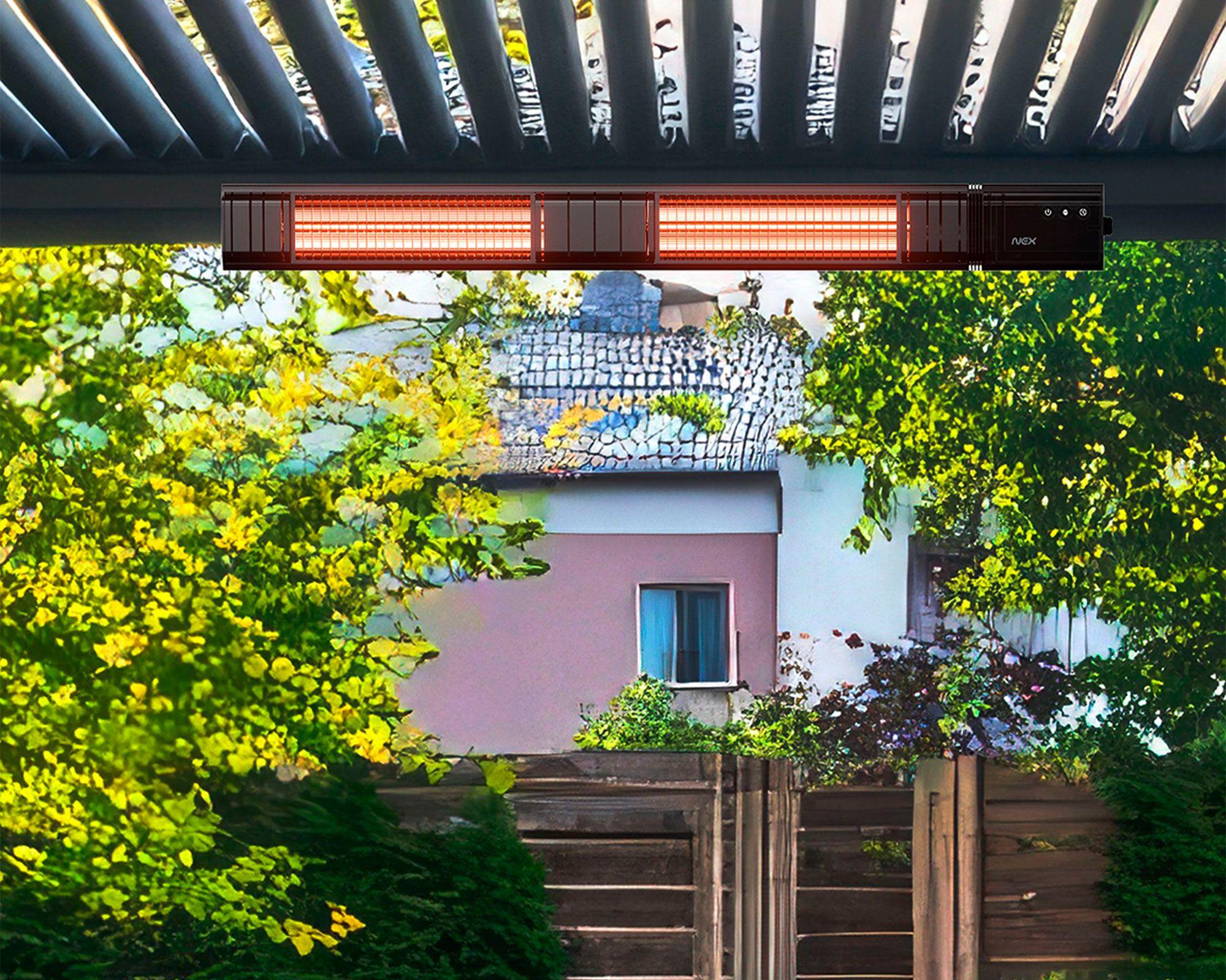 Patio Heater pared PHWALL30B 2600W negro-5