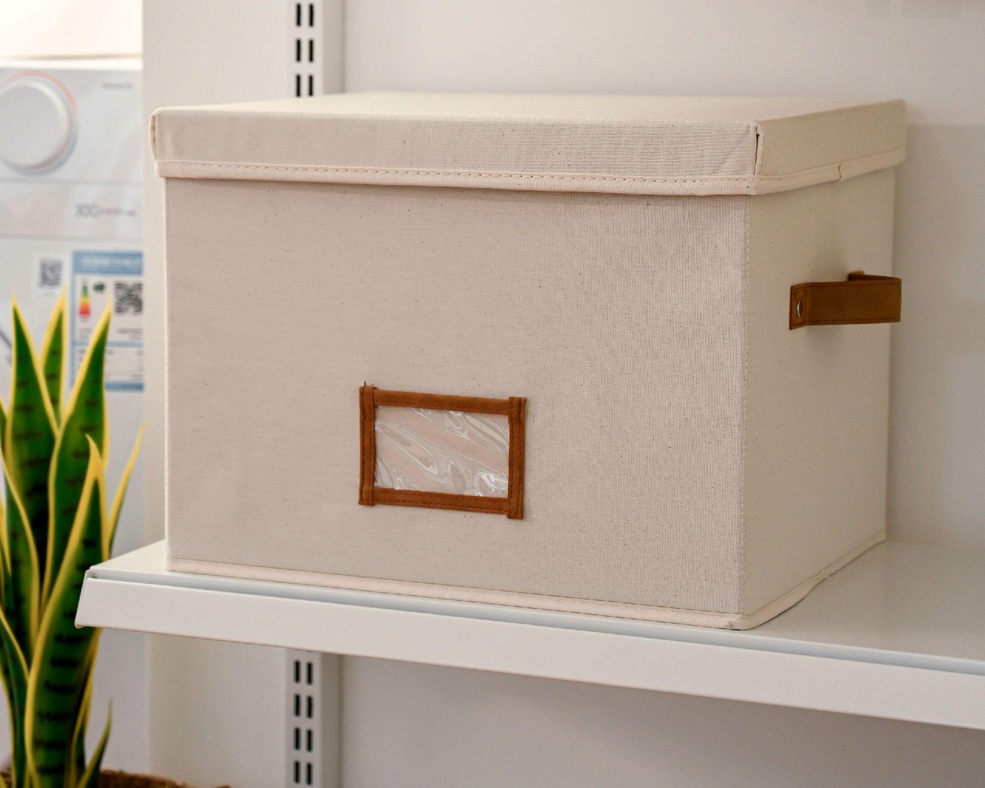 Caja alta con marcador crudo 29x29x38.5 cm-4