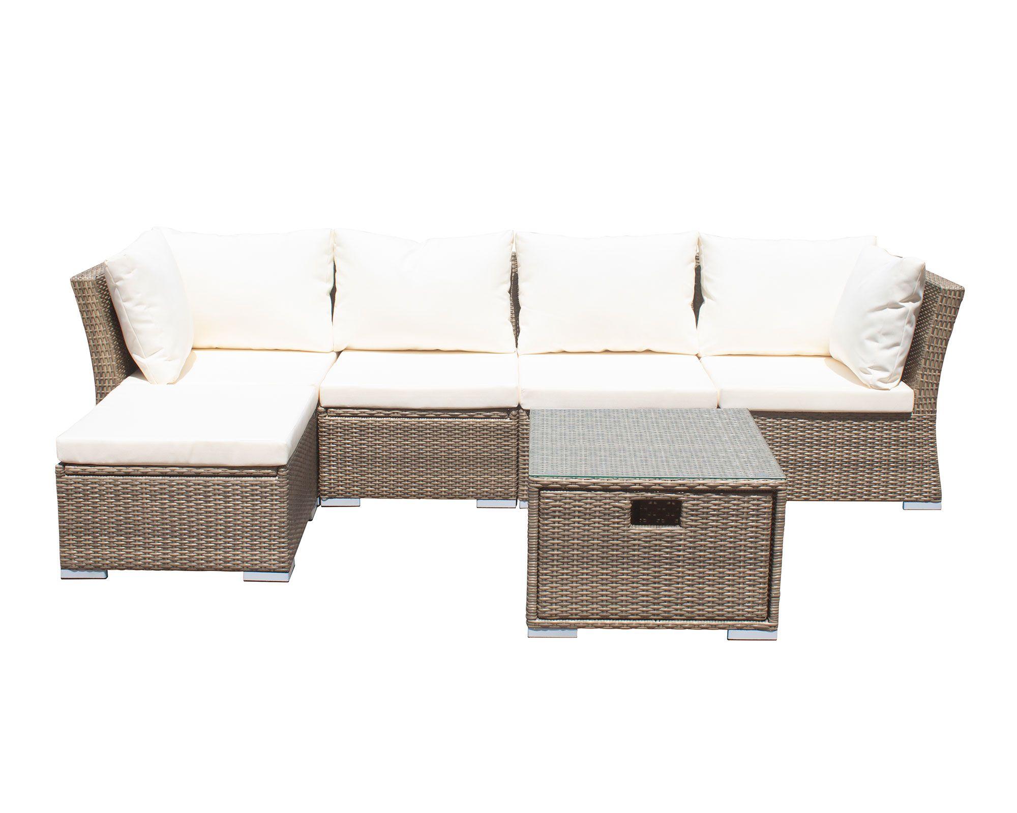 Set terraza 5 personas Fresno caramelo El Barco-2