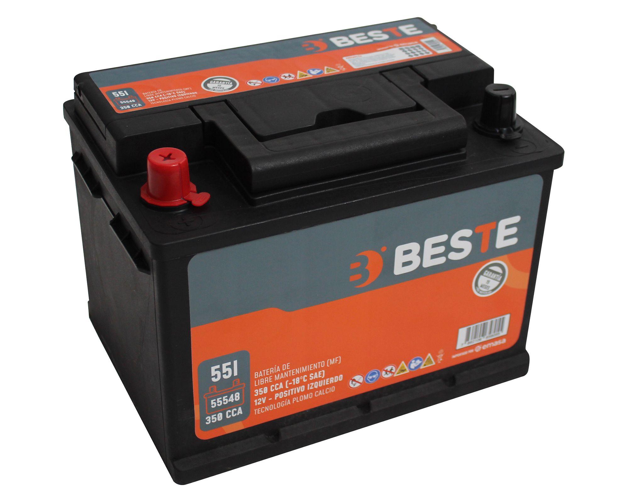 Batería 55AH 330CCA izquierdo 55548GB Beste-2