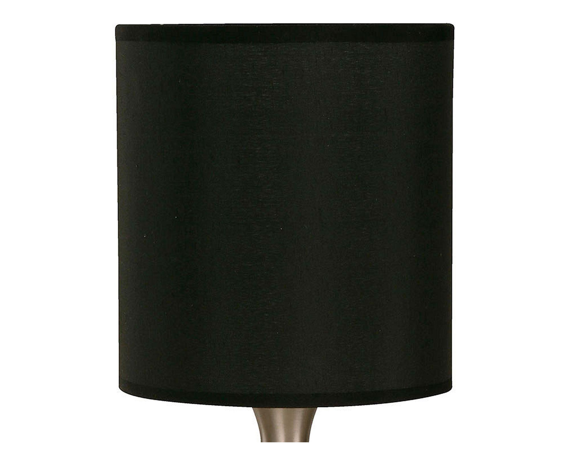 Lámpara sobremesa 1L E27 Omis negro/plateado-1