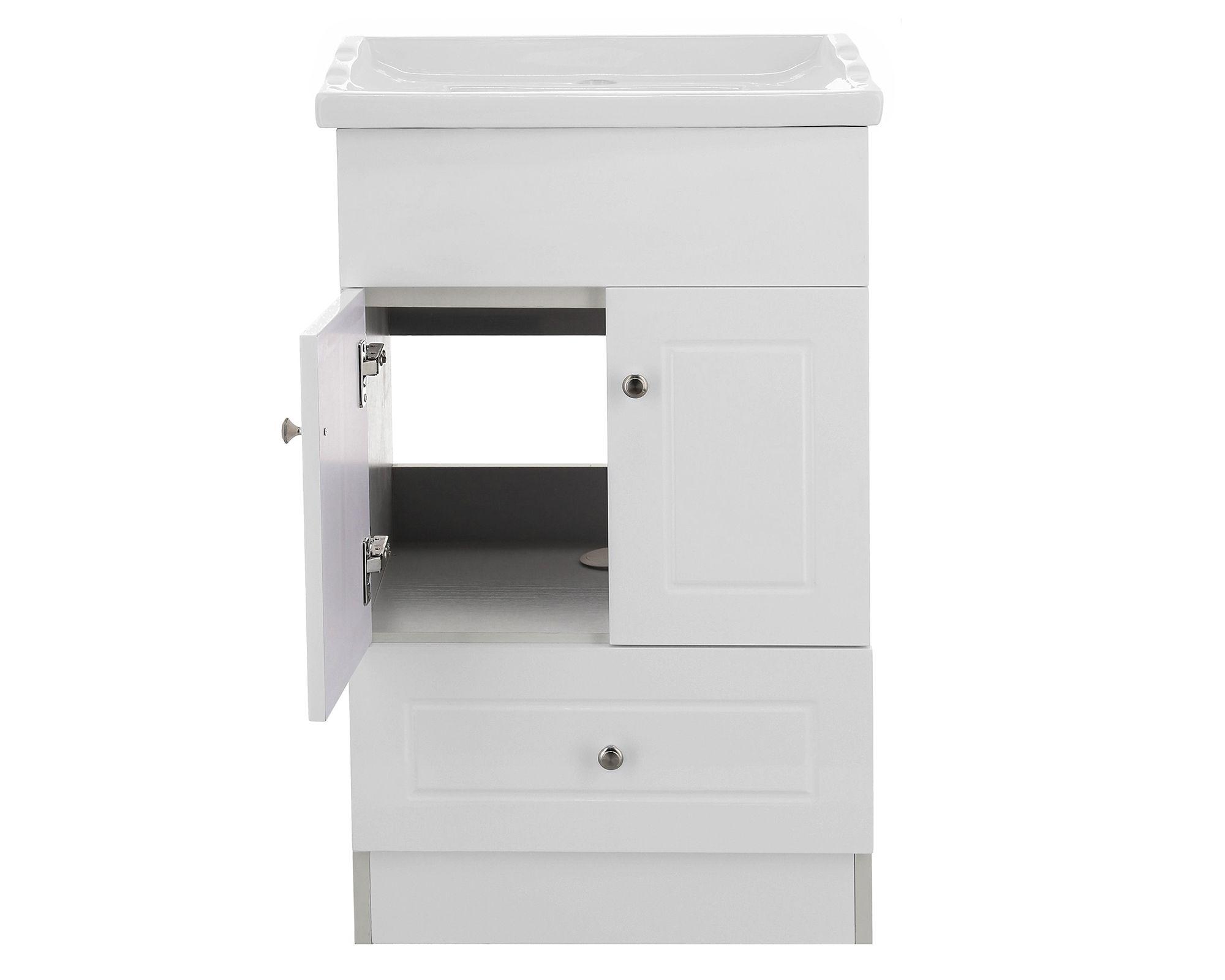 Mueble vanitorio 50 cm B-50-PH+F50 blanco Domsa-1