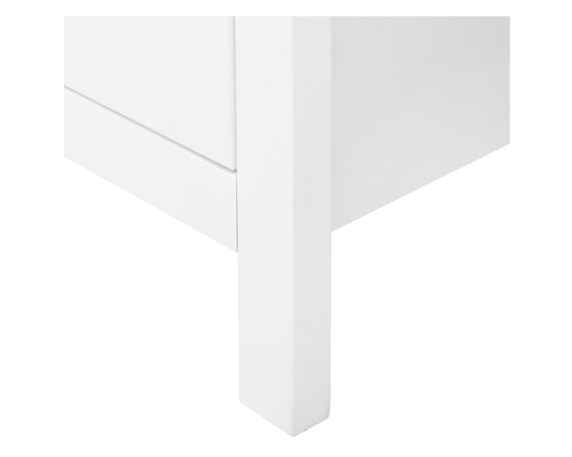 Escritorio Provenzal blanco/natural 75x120x55 cm 3 cajones-4