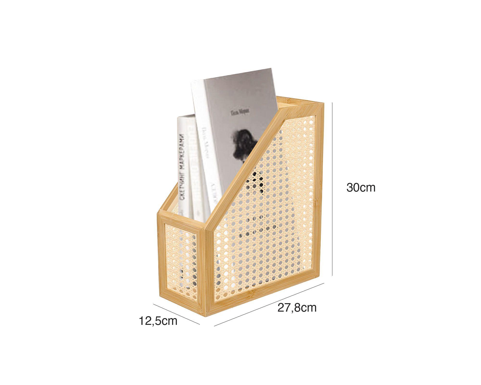 Organizador carpetas Bambú 30x12.5x27.8 cm-2