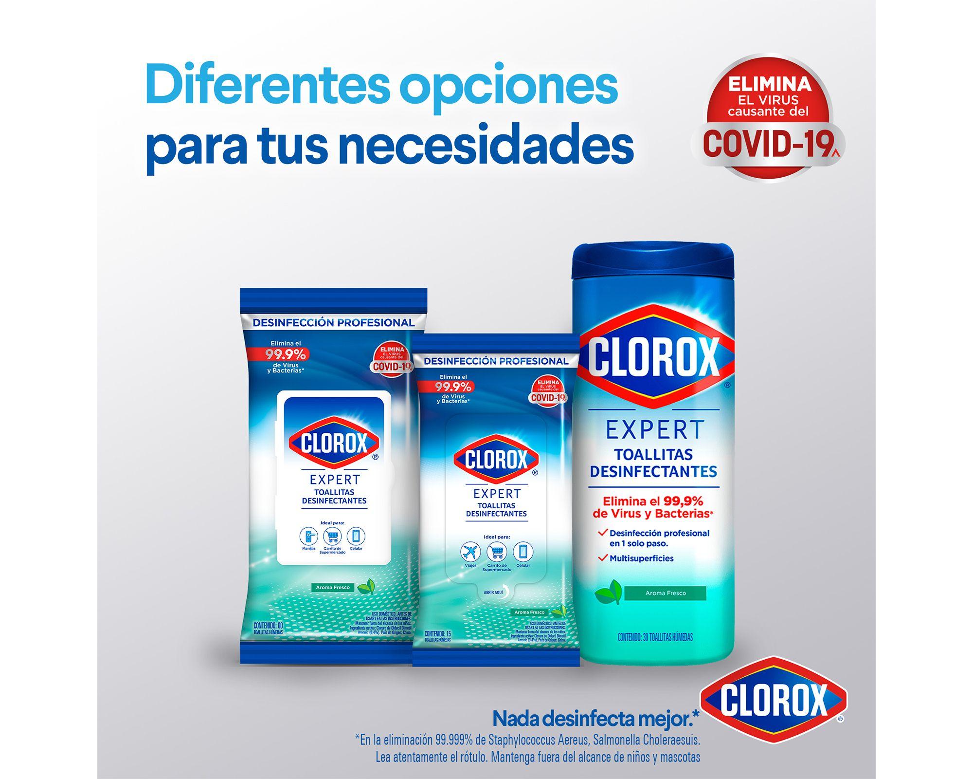 Toallas desinfectantes Fresh canister 30 unidades Clorox-5