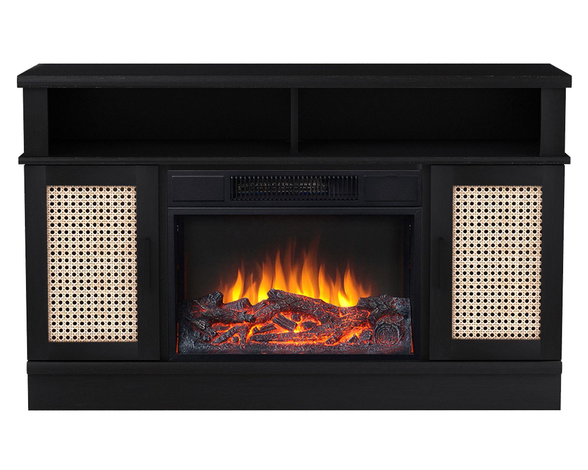 Estufa chimenea 1400W Junquillo negro-0