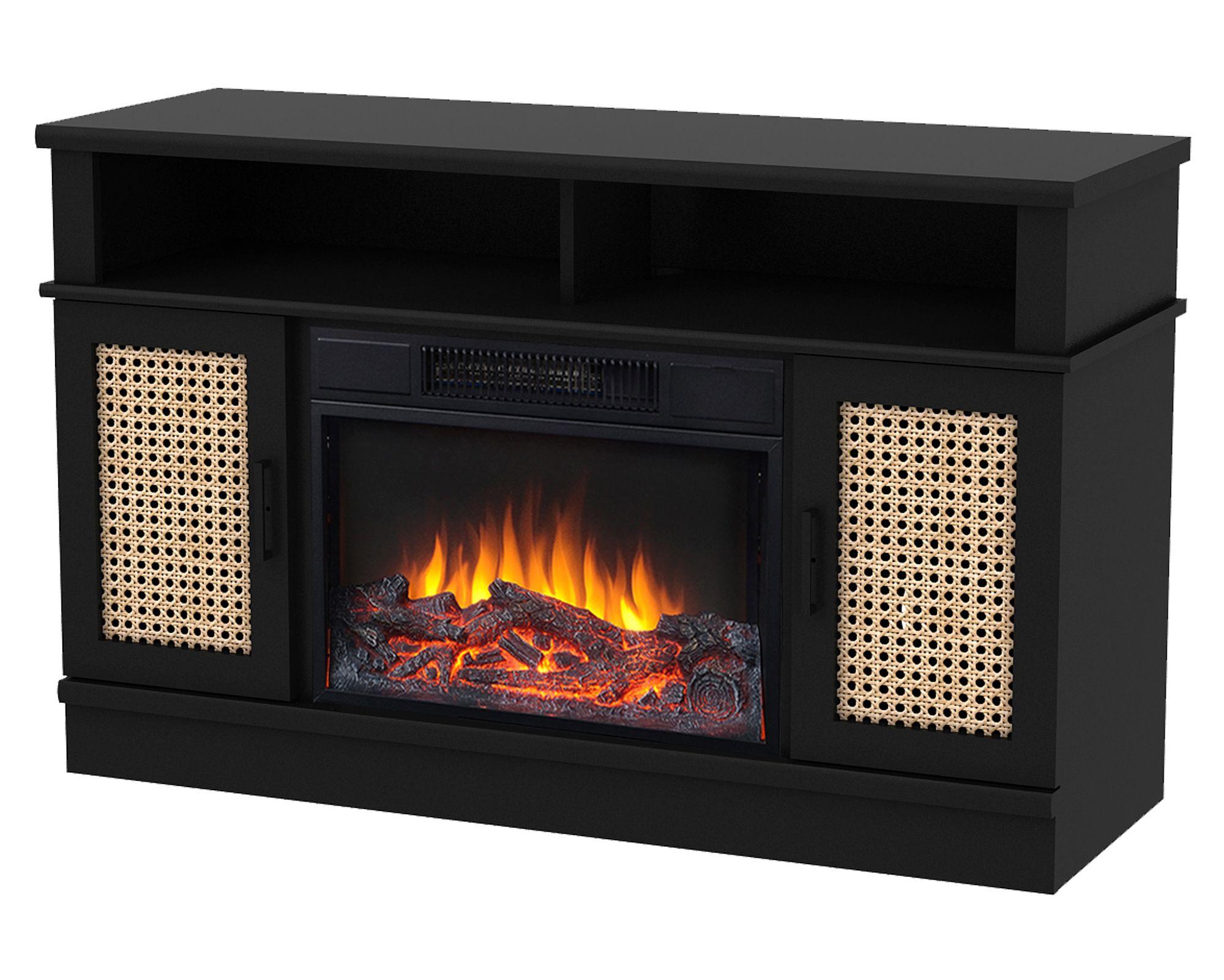 Estufa chimenea 1400W Junquillo negro-1
