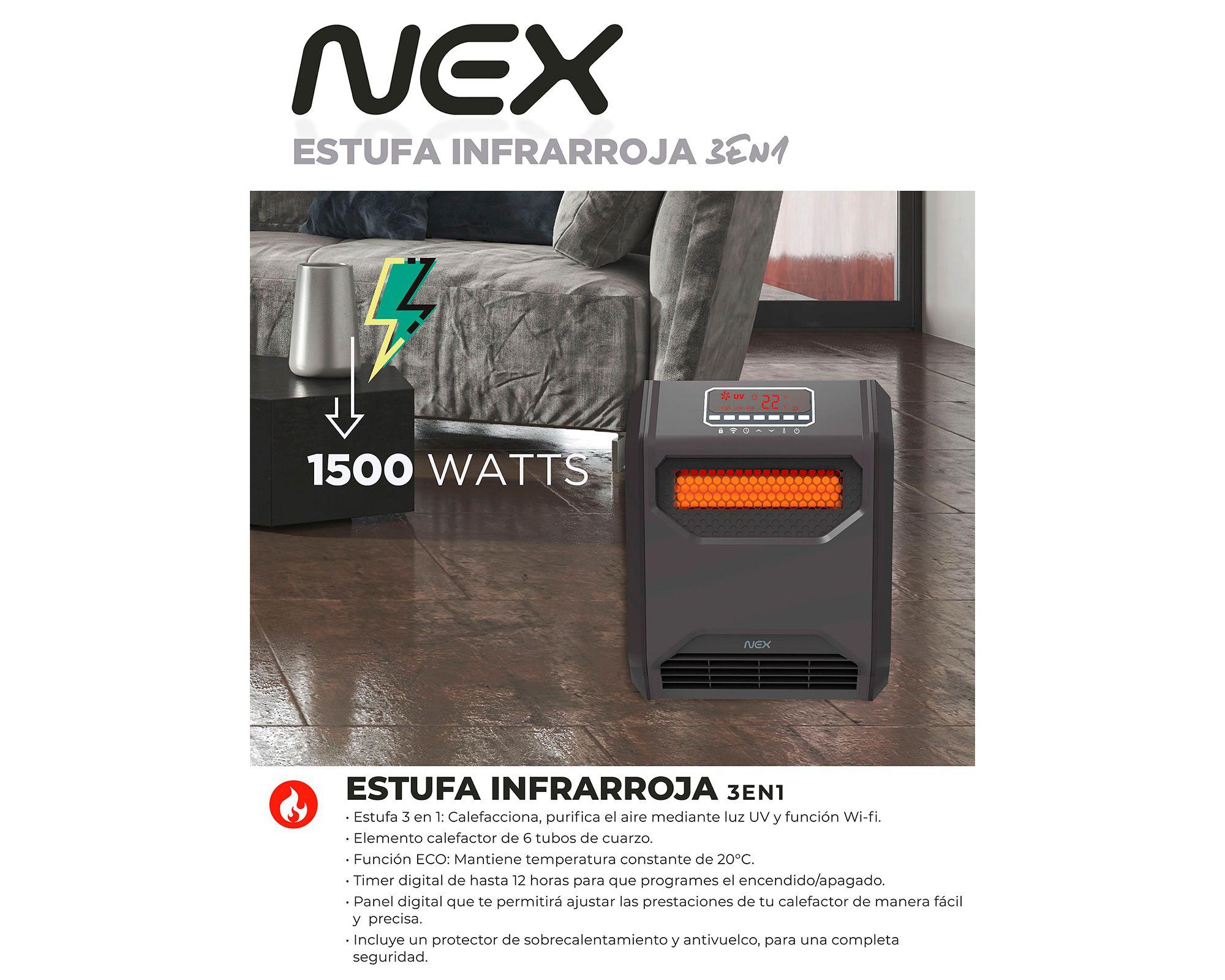Estufa infrarroja PFH3E1 1500W negro-3
