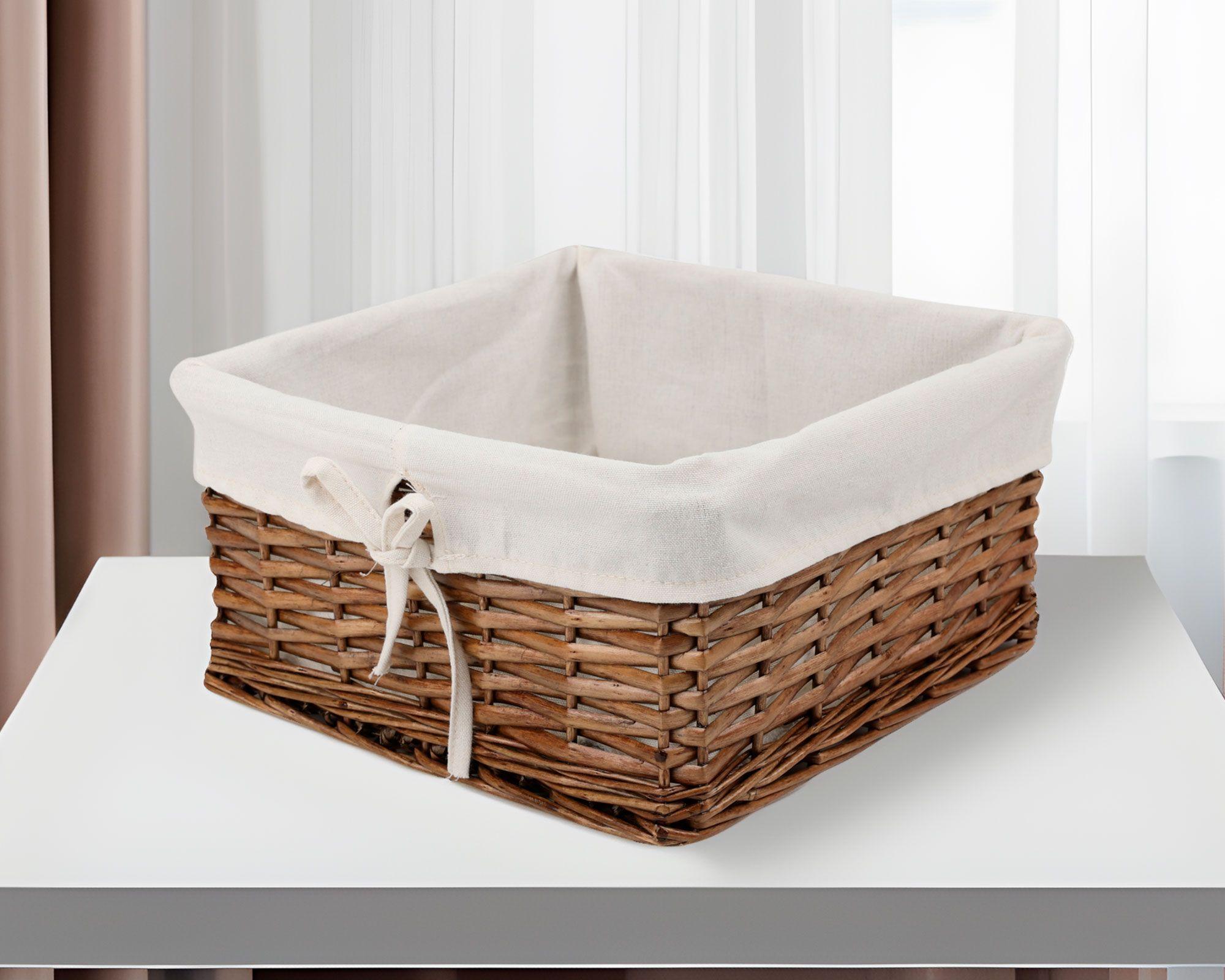 Canasto mimbre/tela bajo natural 15x30x30 cm-2