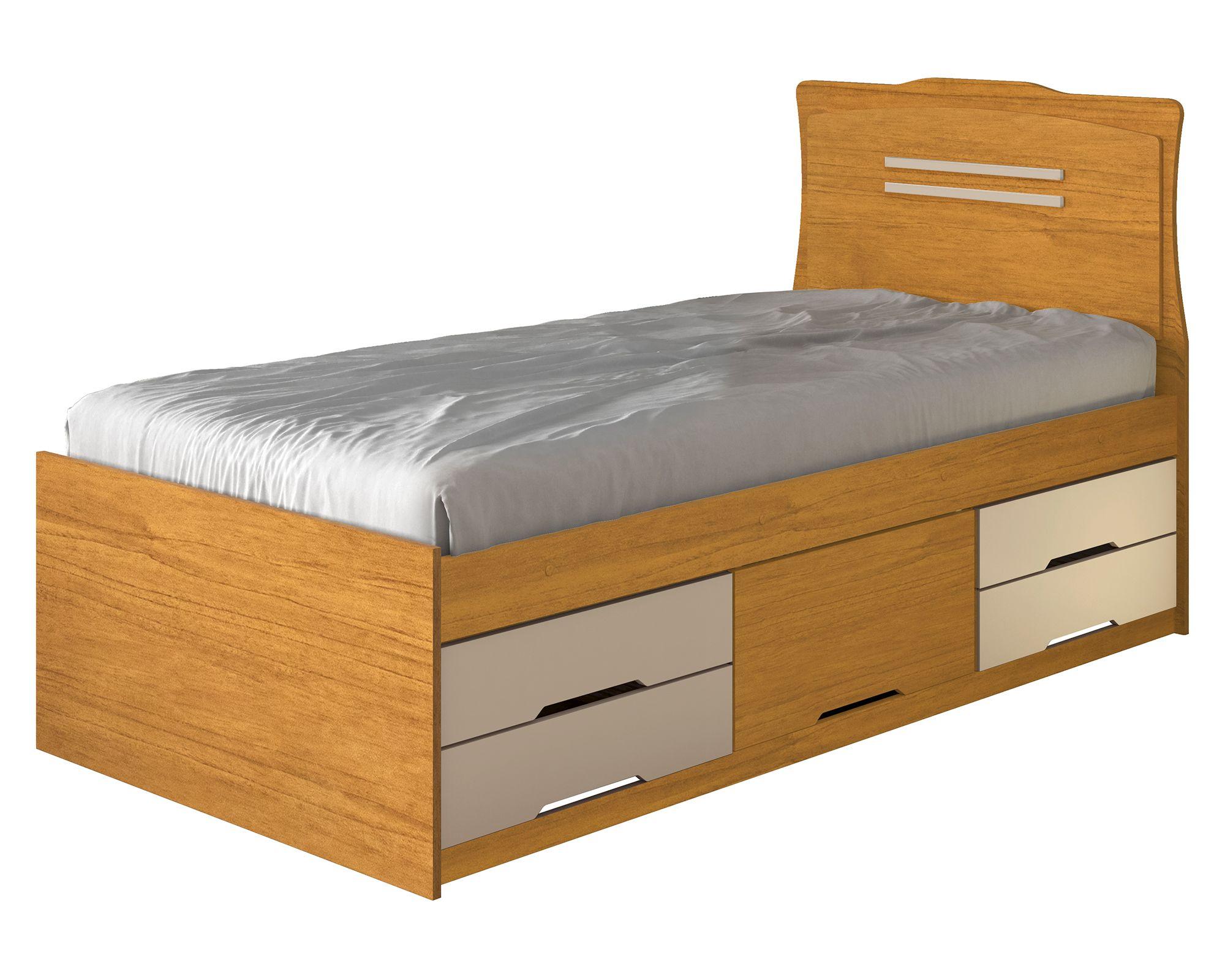 Cama funcional Juliana 1 plaza 5 cajones-0
