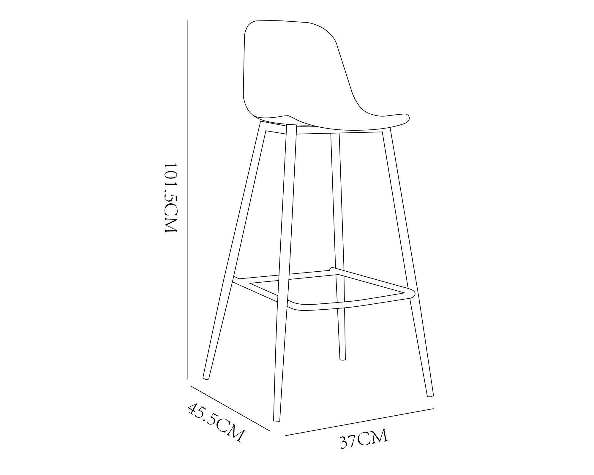 Silla bar negro M+Design-4