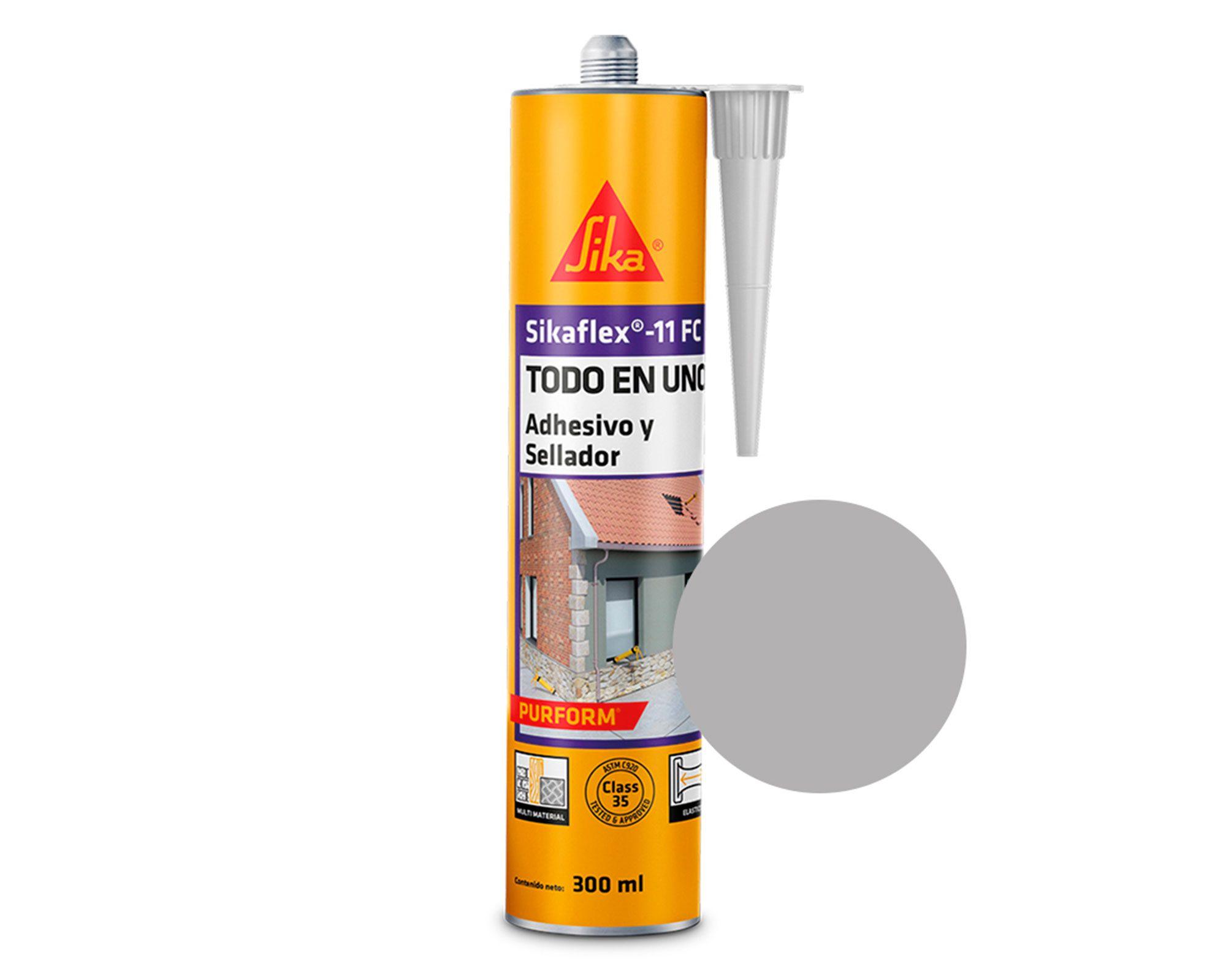 Sellador adhesivo 300 ml Sikaflex 11FC gris Sika-1