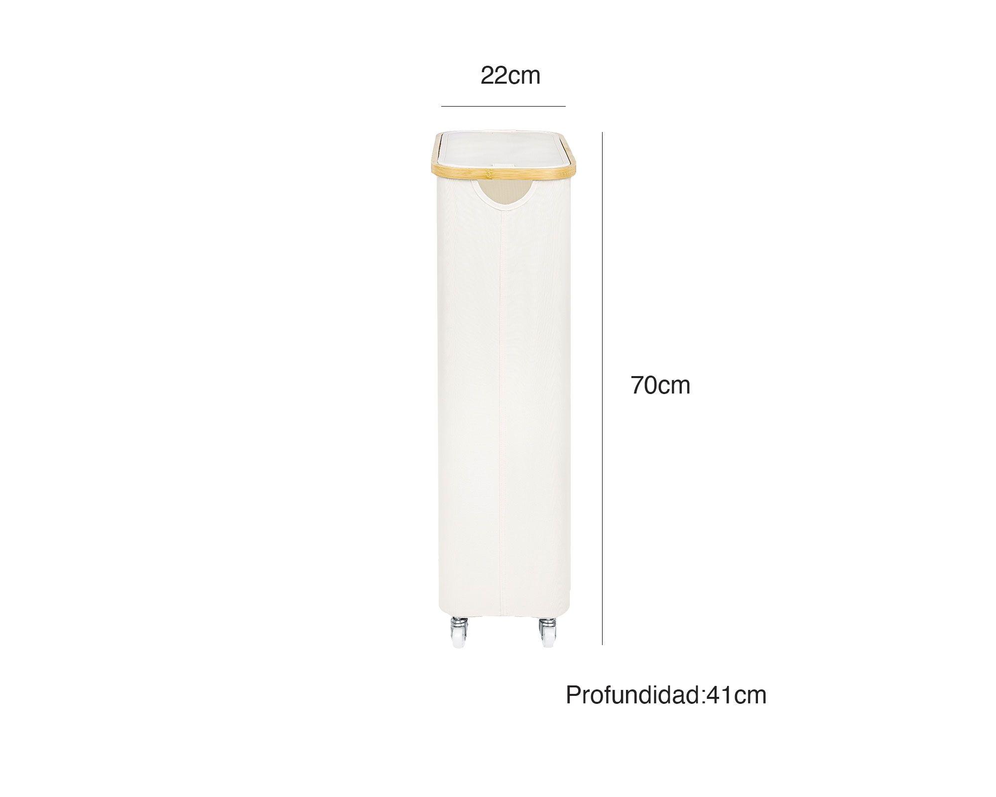 Hamper Simple blanco 70x41x22 cm-2