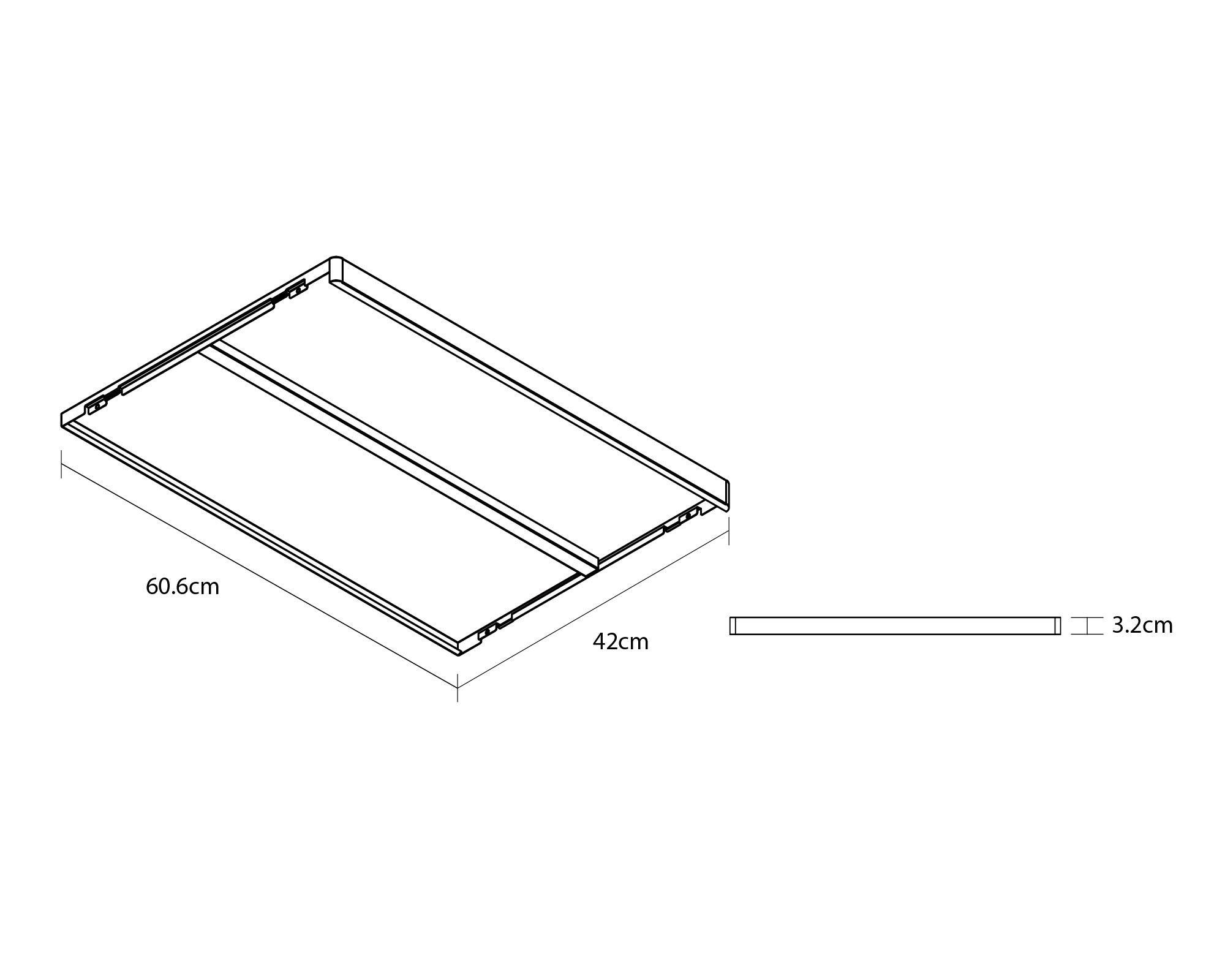 Superficie ensamble blanco 3.2x60.6x42 cm-3