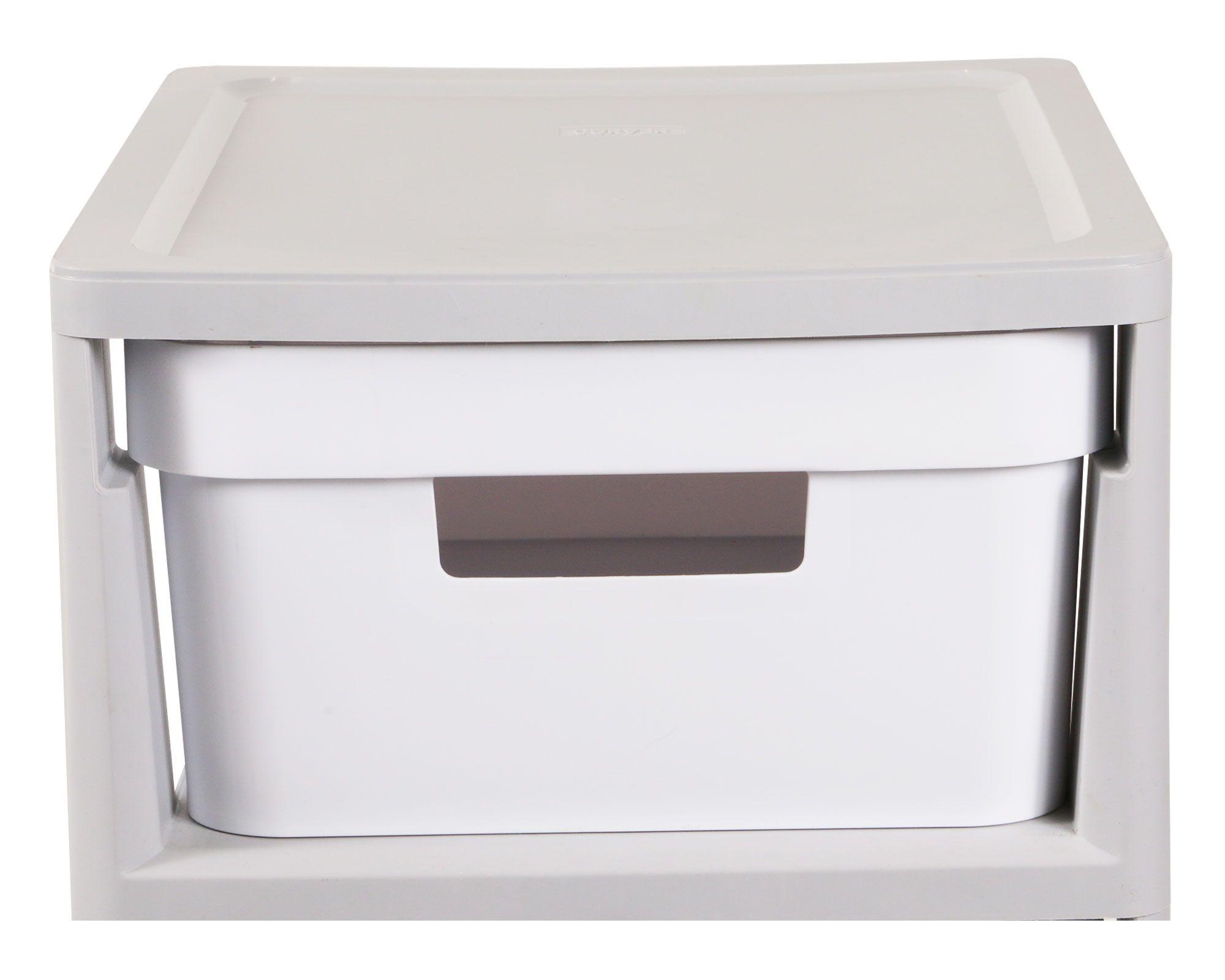 Carro organizador 4 cajones Infinity gris/blanco Curver-2