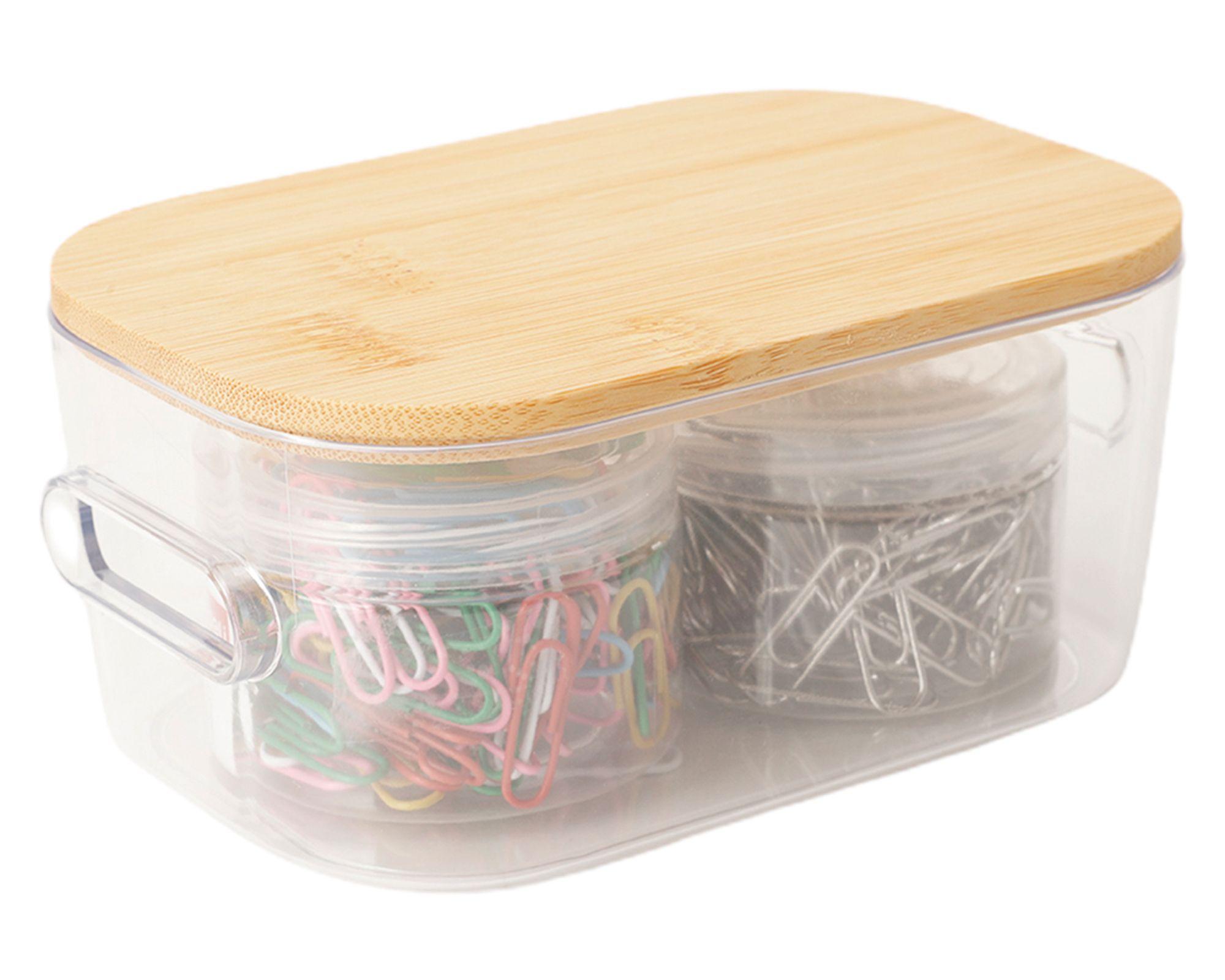 Caja organizadora tapa bambú 4 piezas-4